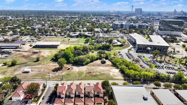 an aerial view of city