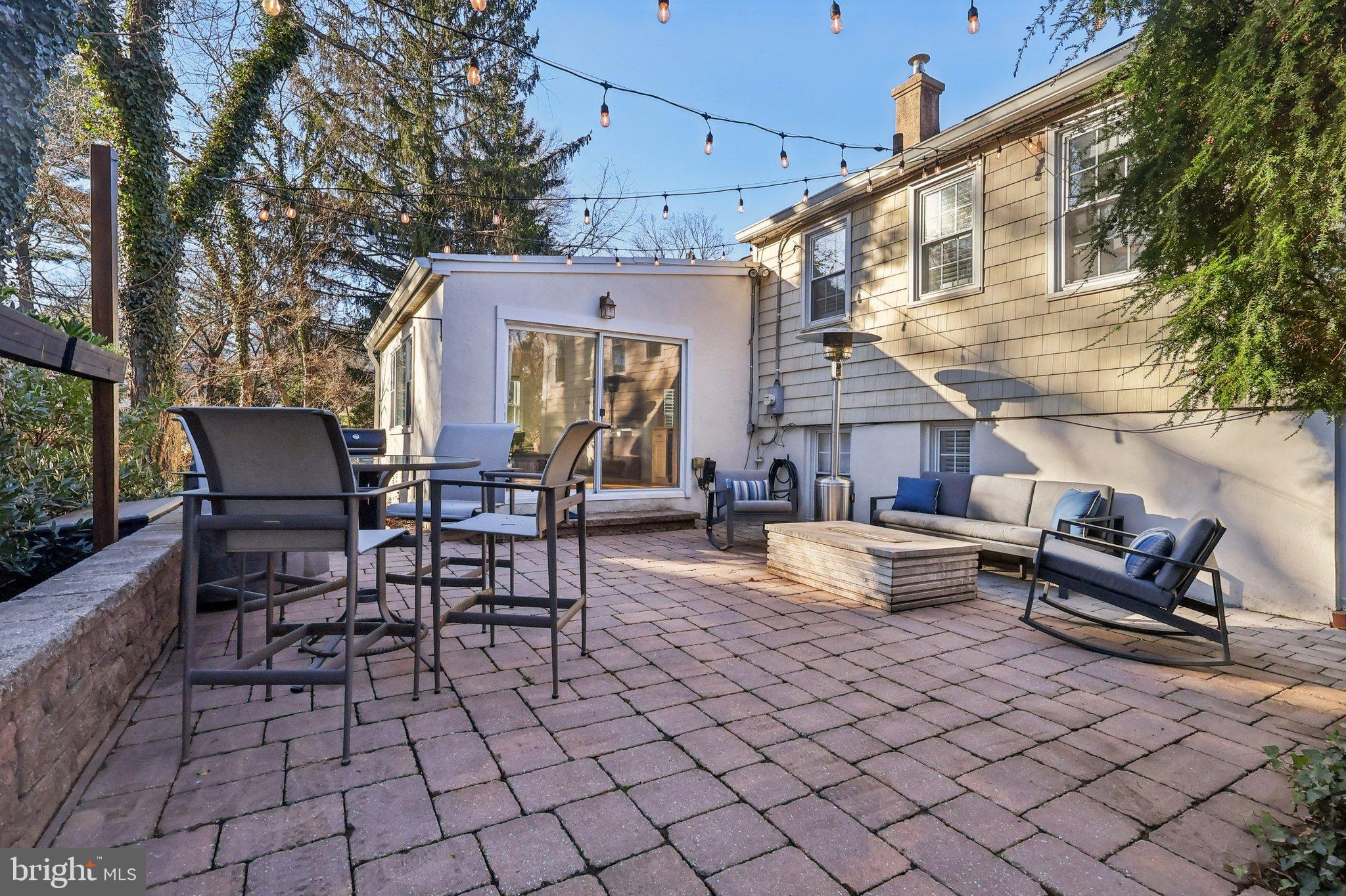 284 Croton Road Wayne, PA 19087 - Photo 34 of 48 Charming patio with twinkling lights.