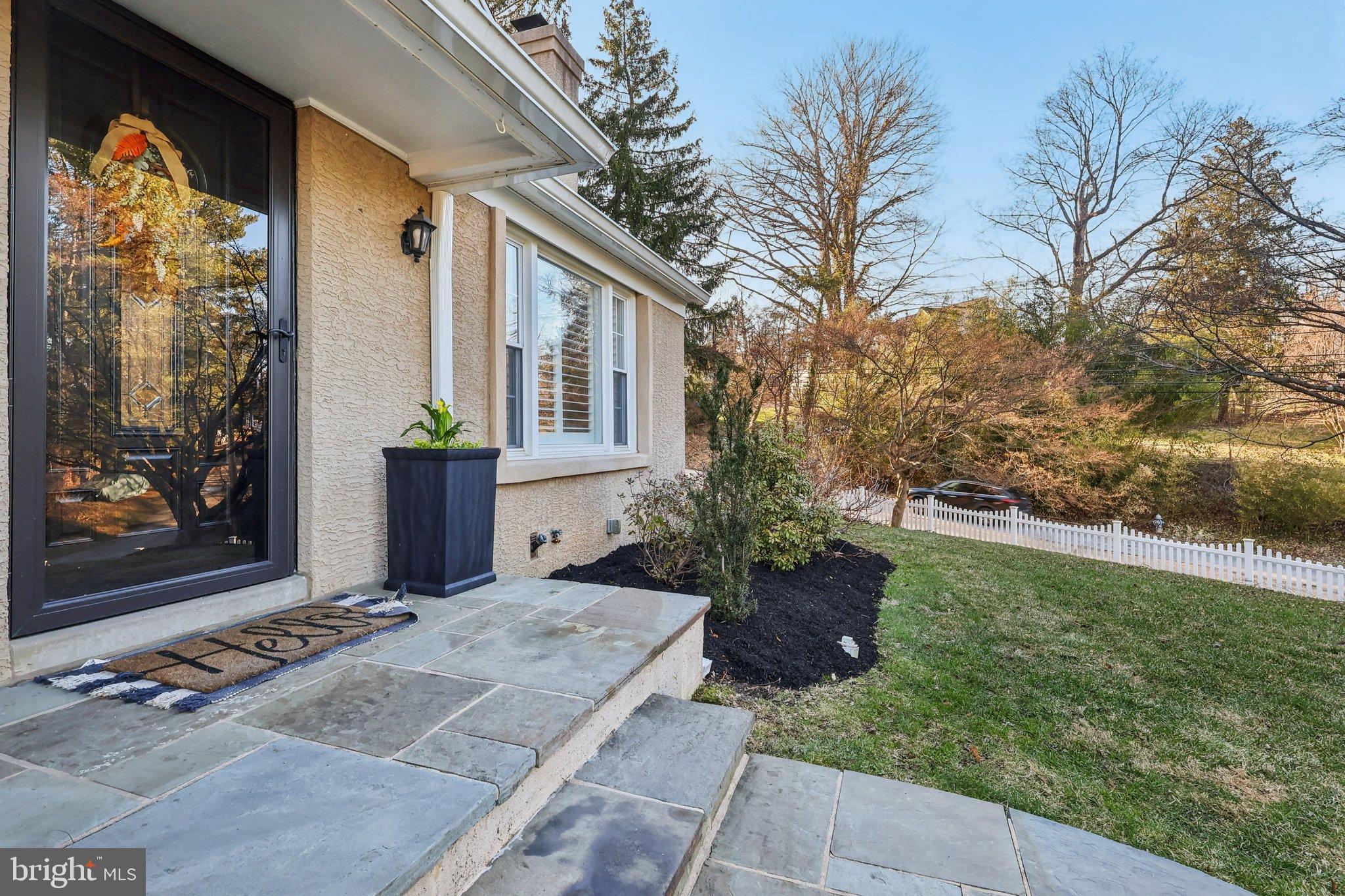 284 Croton Road Wayne, PA 19087 - Photo 4 of 48 Charming entryway with lush greenery.