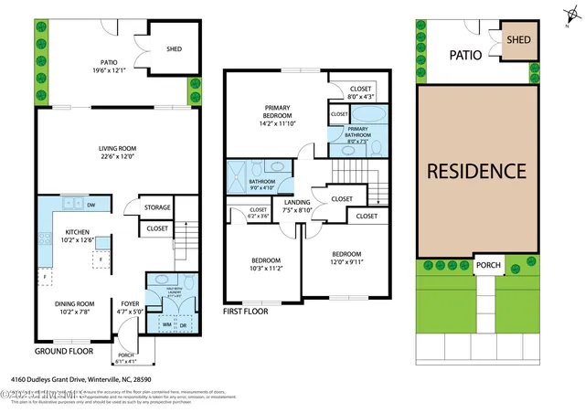 $190,000 | 4160 Dudleys Grant Drive, Unit F, Winterville, NC 28590
