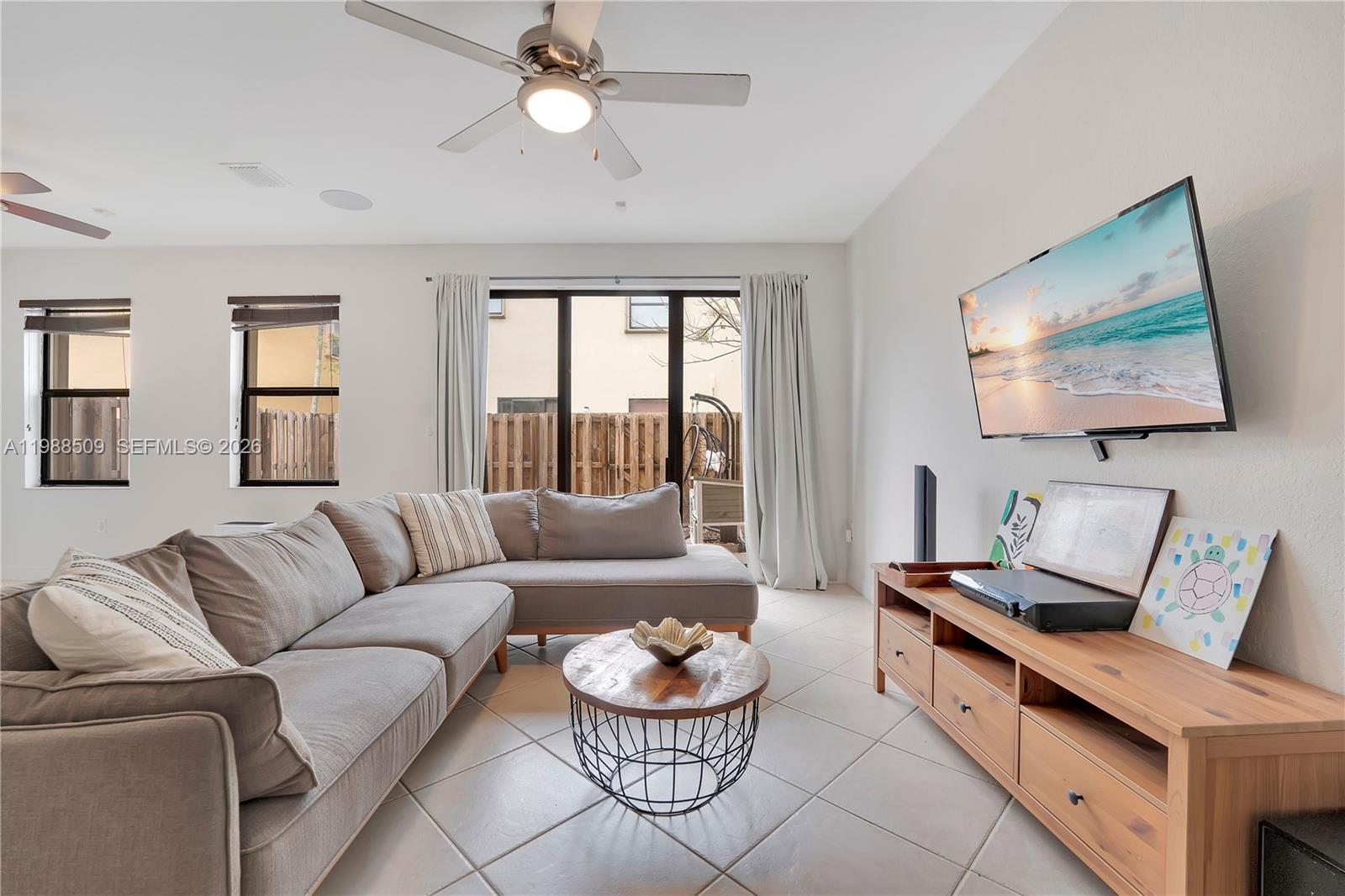 23484 Southwest 112th Court Homestead, FL 33032 - Photo 2 of 33 a living room with furniture and a flat screen tv