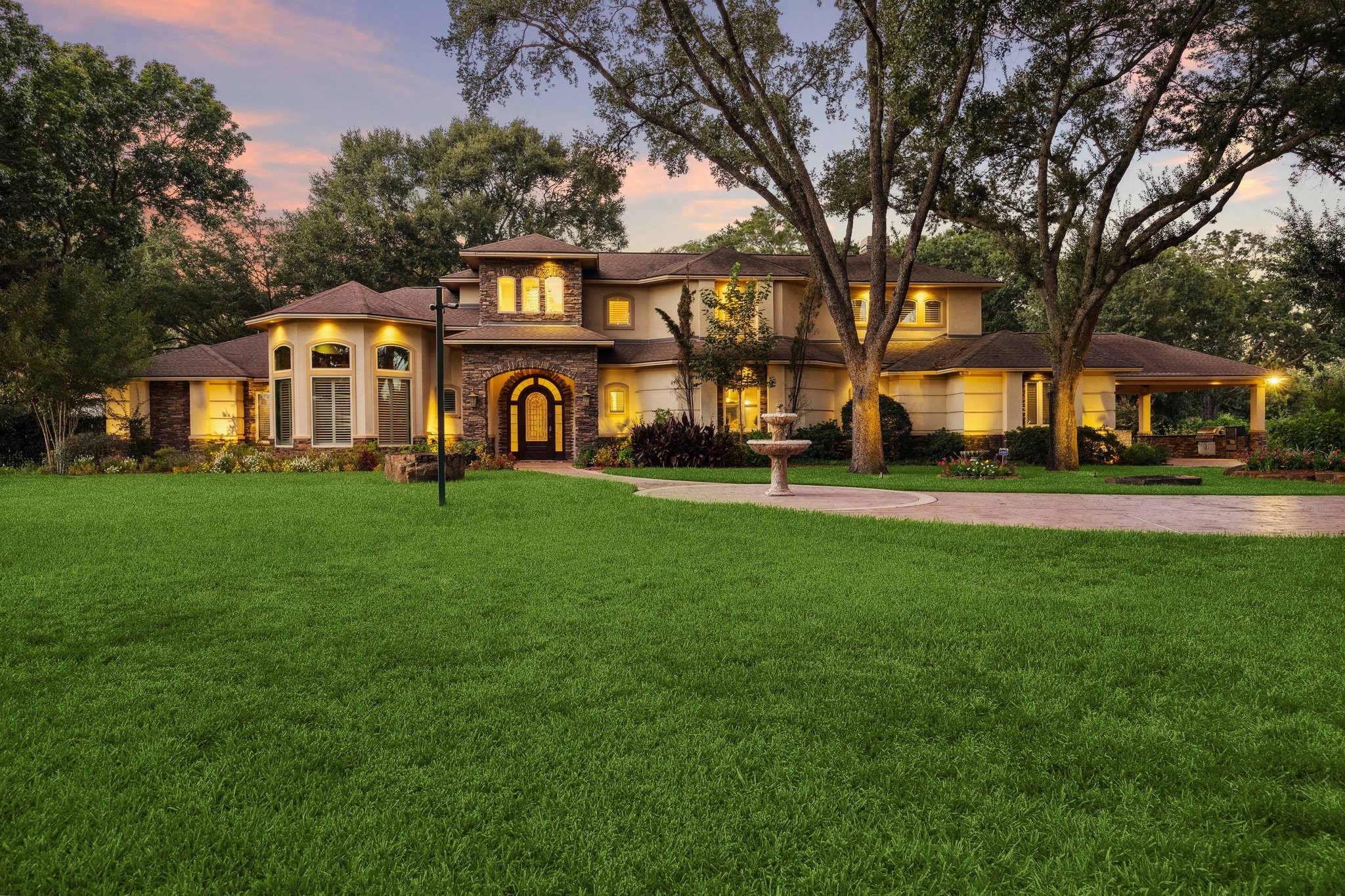 16218 Barklea Road Cypress, TX 77429 - Photo 1 of 36 a front view of a building with a garden
