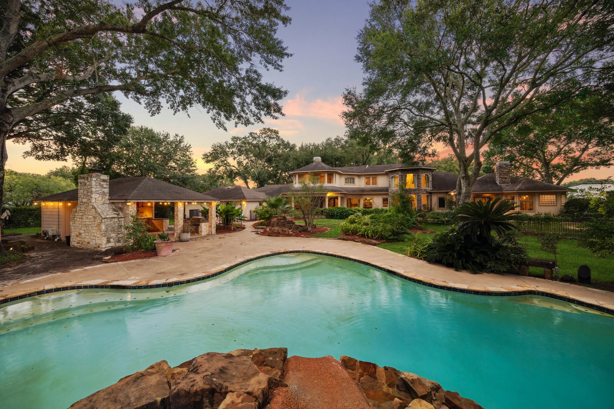 16218 Barklea Road Cypress, TX 77429 - Photo 3 of 36 a view of a lake with a house