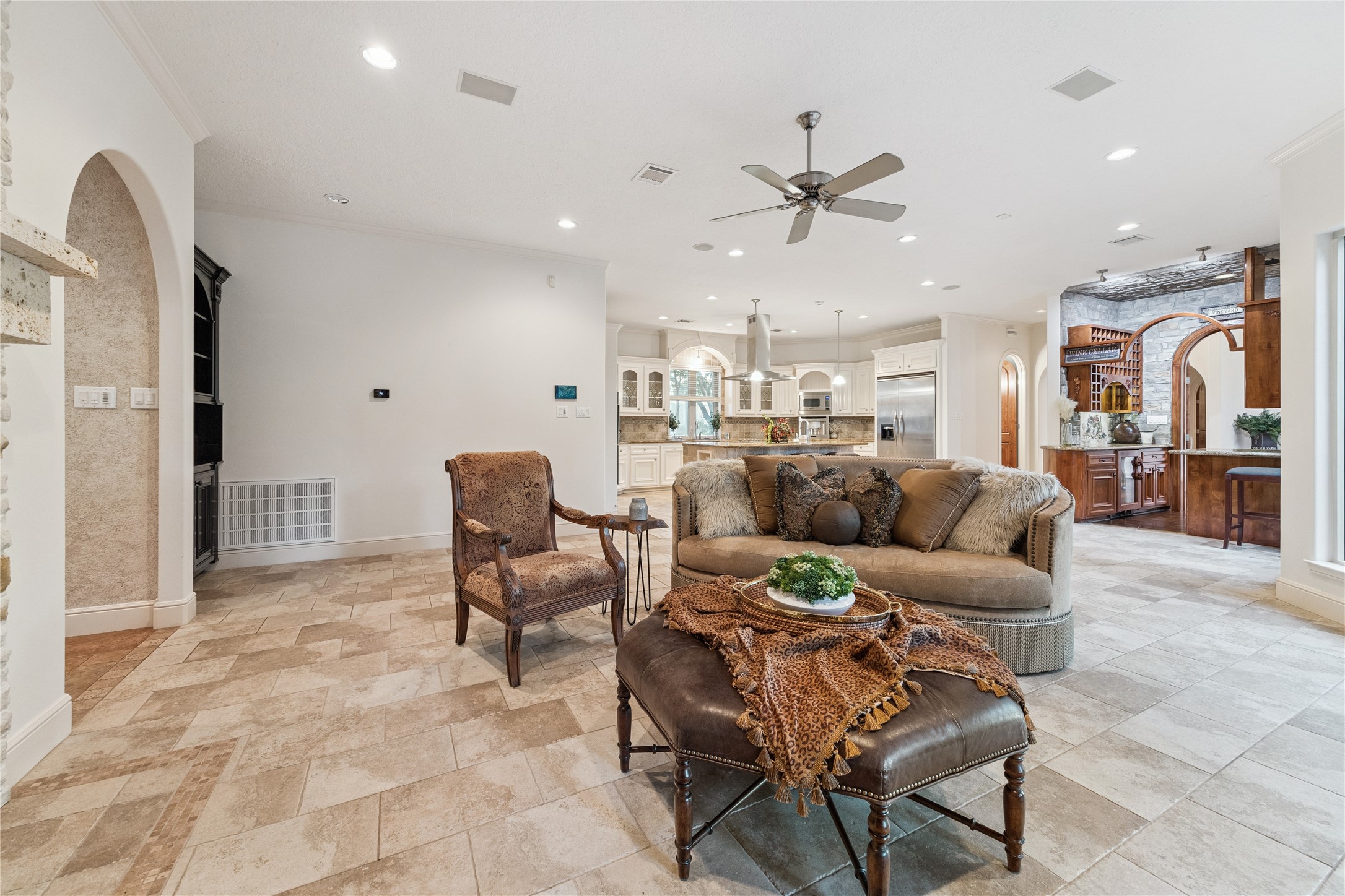 16218 Barklea Road Cypress, TX 77429 - Photo 9 of 36 a living room with furniture and a large window
