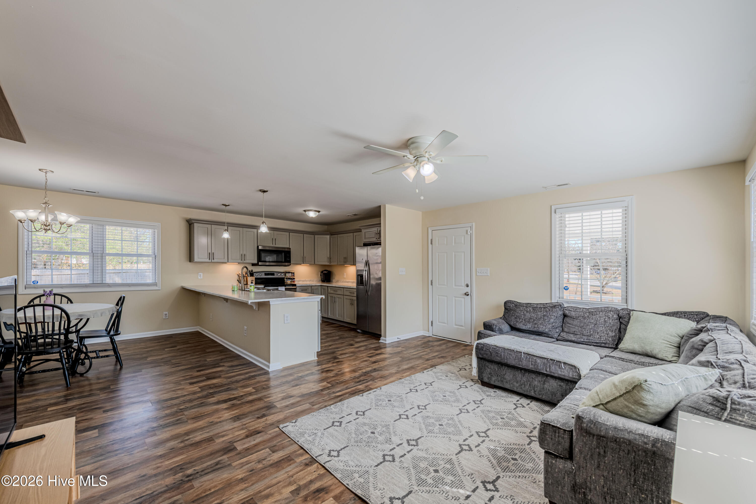 408 Decatur Road Jacksonville, NC 28540 - Photo 7 of 23 Living + Kitchen