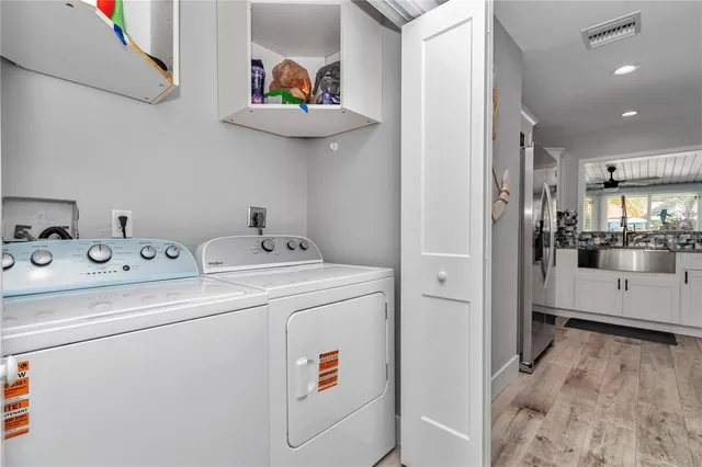 a view of washer and dryer