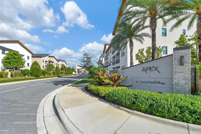 a view of a garden with a bench