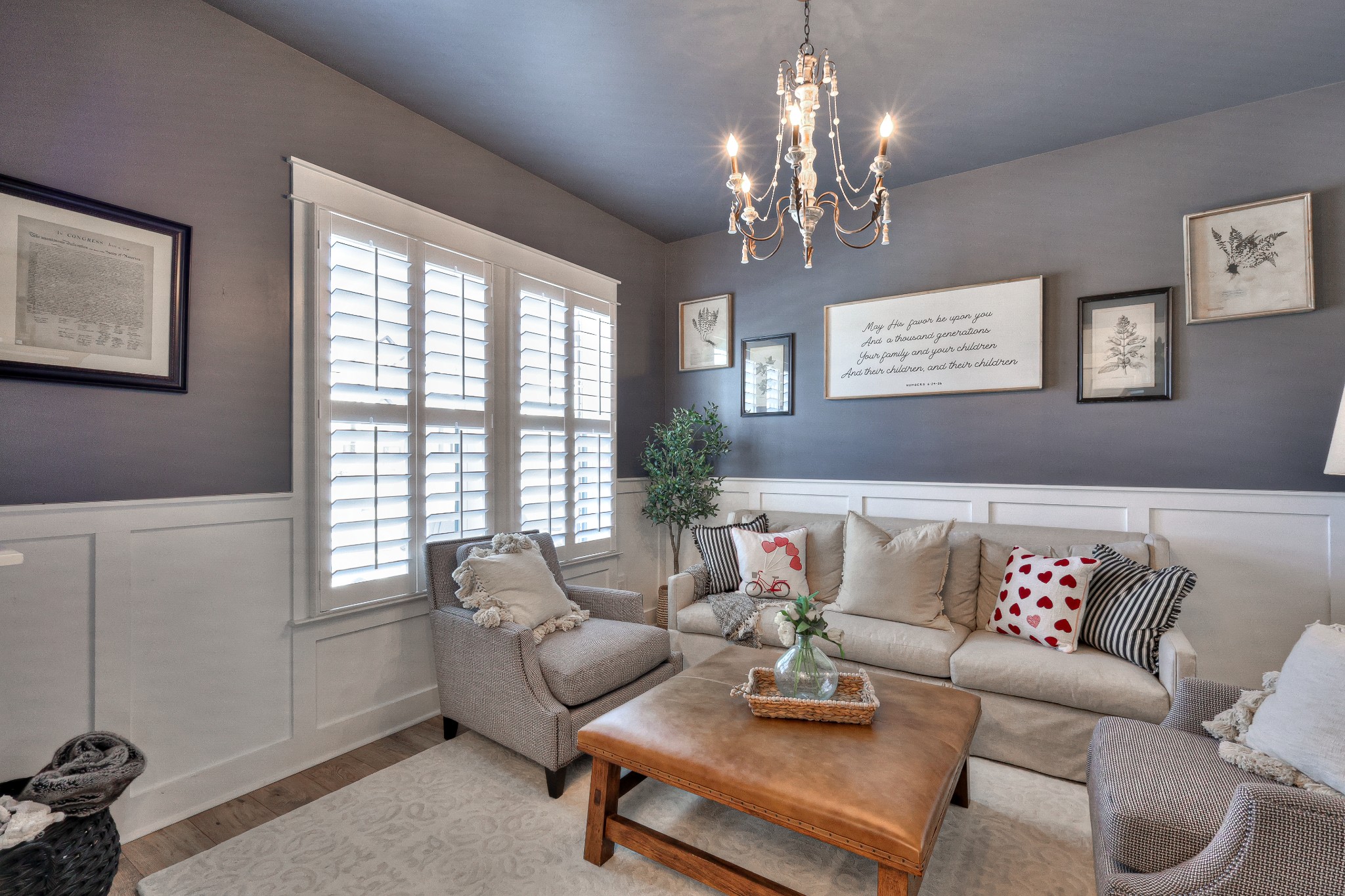 7760 Thayer Road Nolensville, TN 37135 - Photo 2 of 58 a living room with furniture and a chandelier