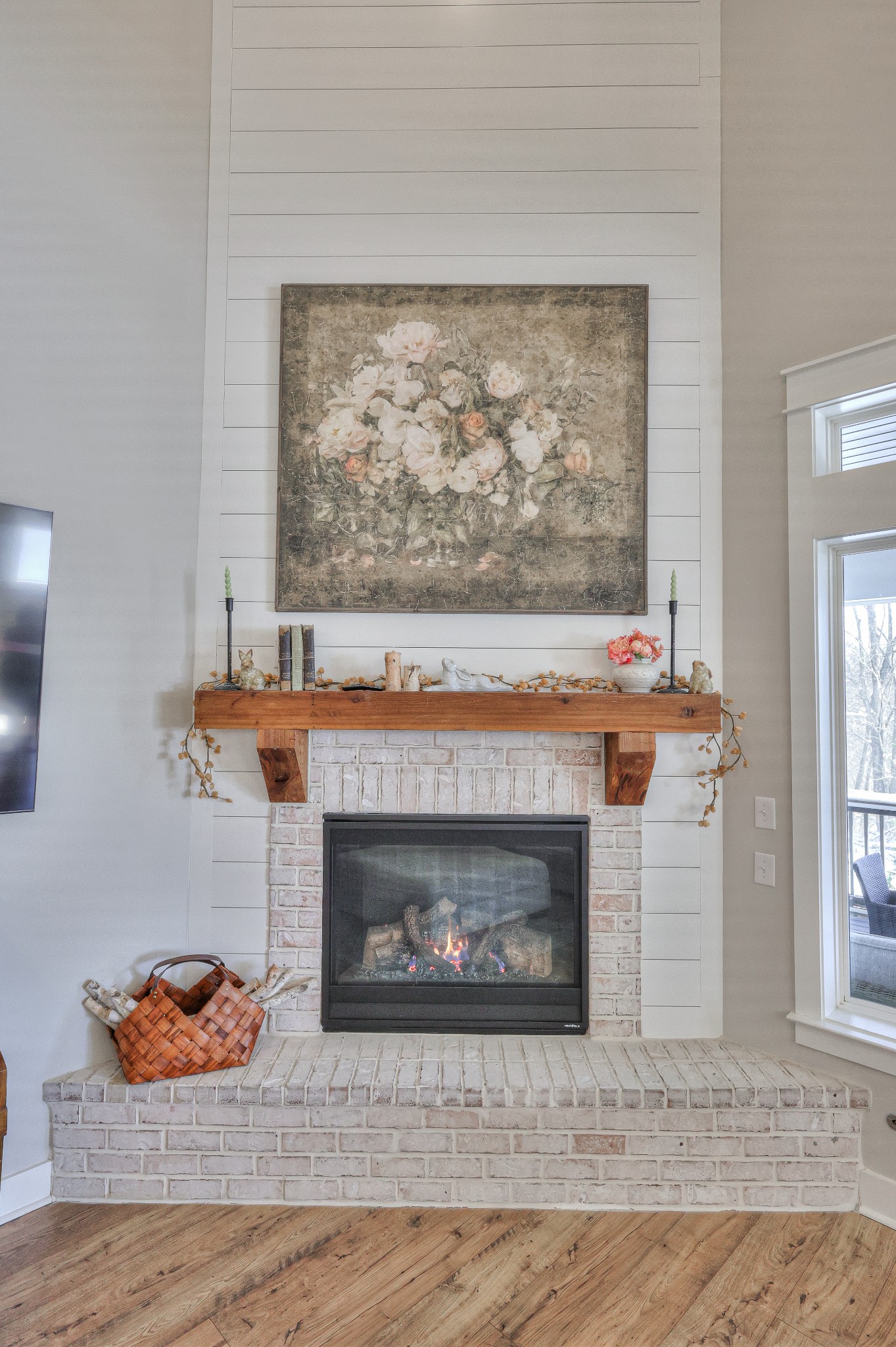 7760 Thayer Road Nolensville, TN 37135 - Photo 21 of 58 a fireplace with a clock on top of it