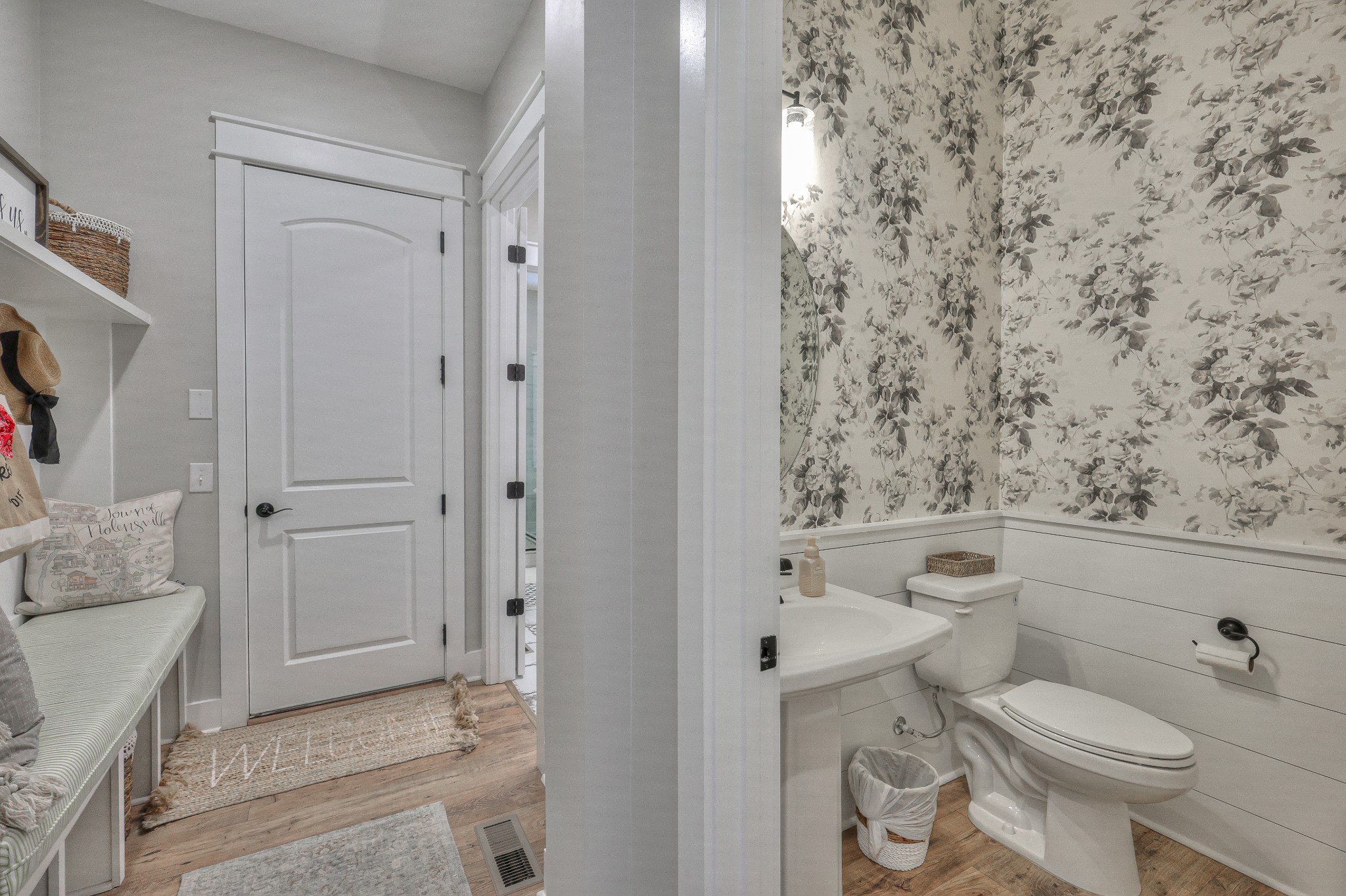 7760 Thayer Road Nolensville, TN 37135 - Photo 22 of 58 a bathroom with a granite countertop toilet and a shower