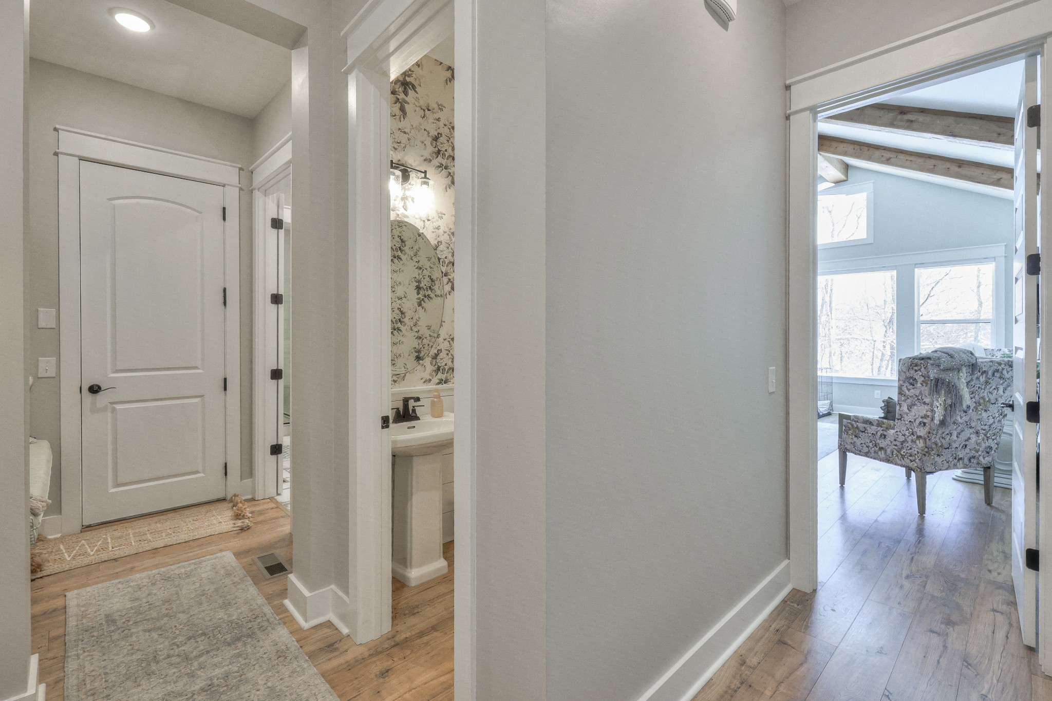 7760 Thayer Road Nolensville, TN 37135 - Photo 25 of 58 a view of entryway with livingroom and wooden floor