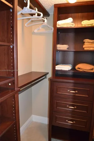 a close view of dresser