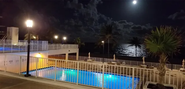 a view of a porch with a slide