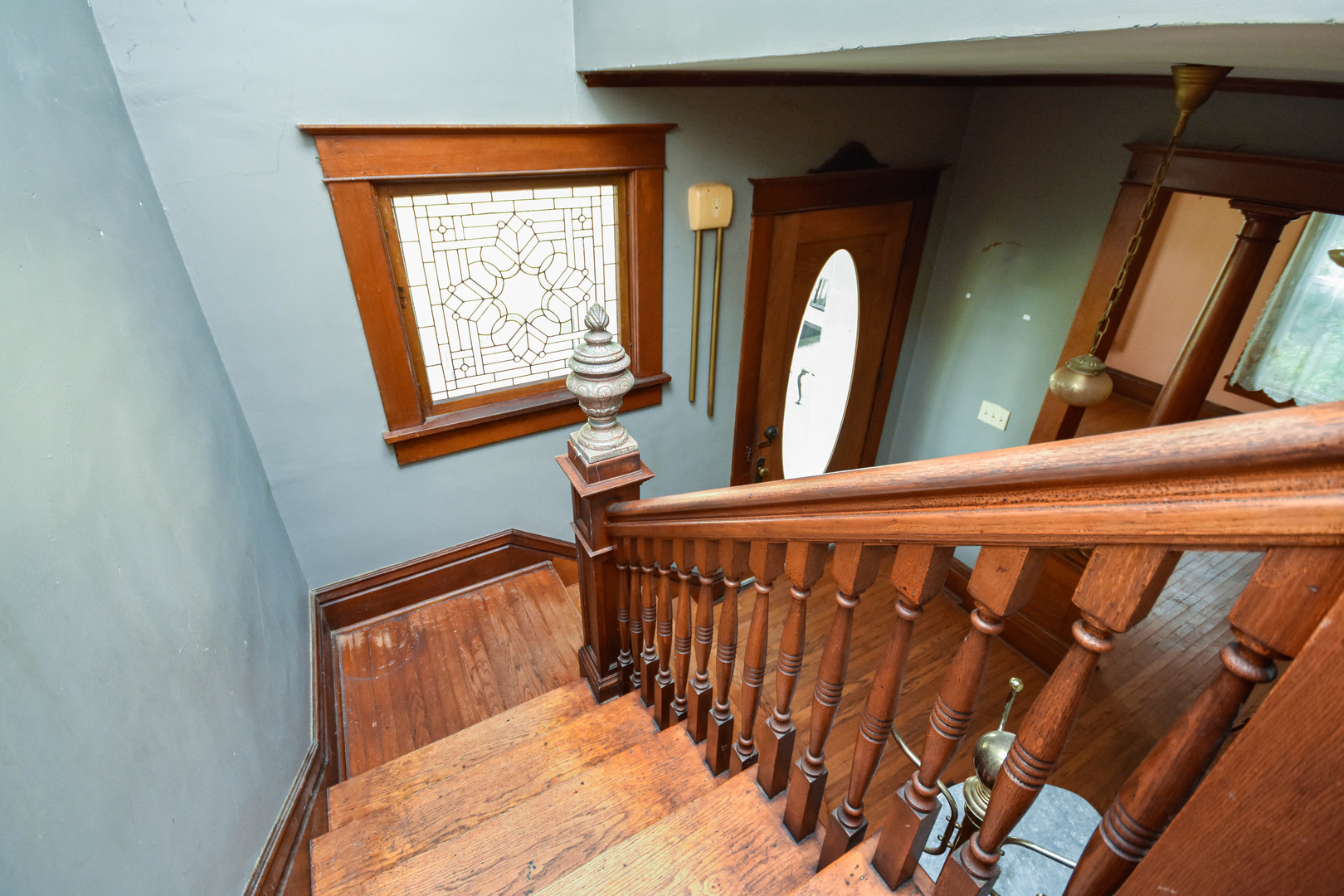 413 North 3rd Street Dunlap, IL 61525 - Photo 20 of 41 a view of staircase with railing and a window