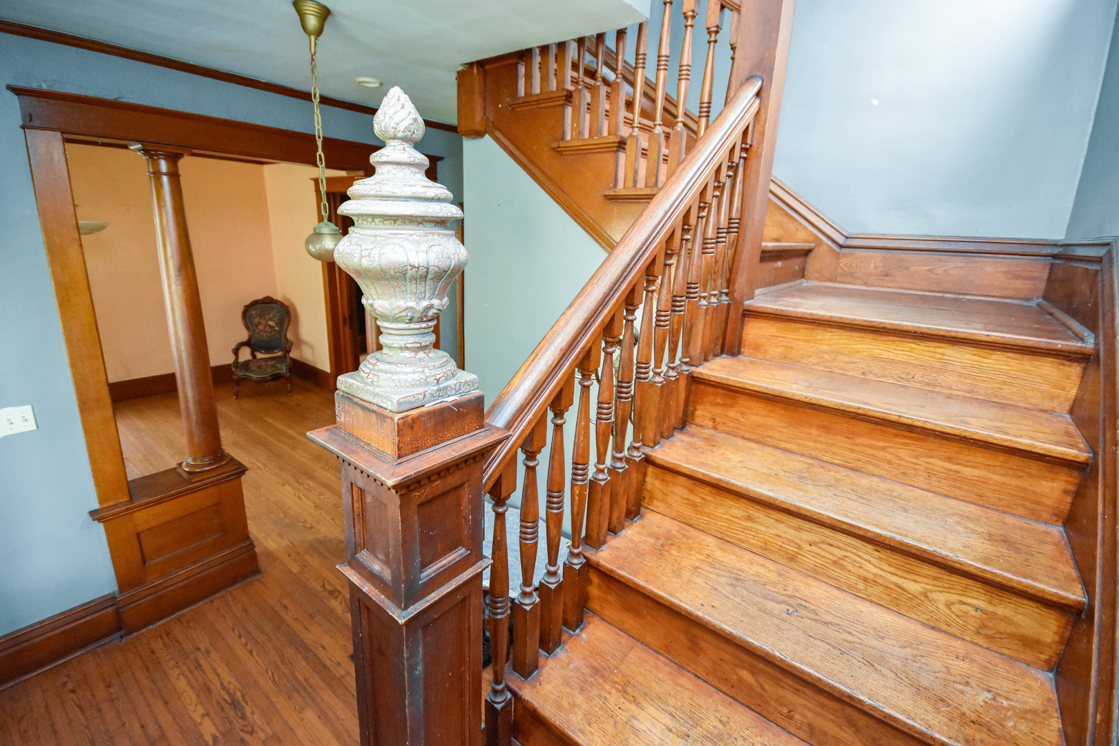 413 North 3rd Street Dunlap, IL 61525 - Photo 23 of 41 a view of entryway and hall with wooden floor
