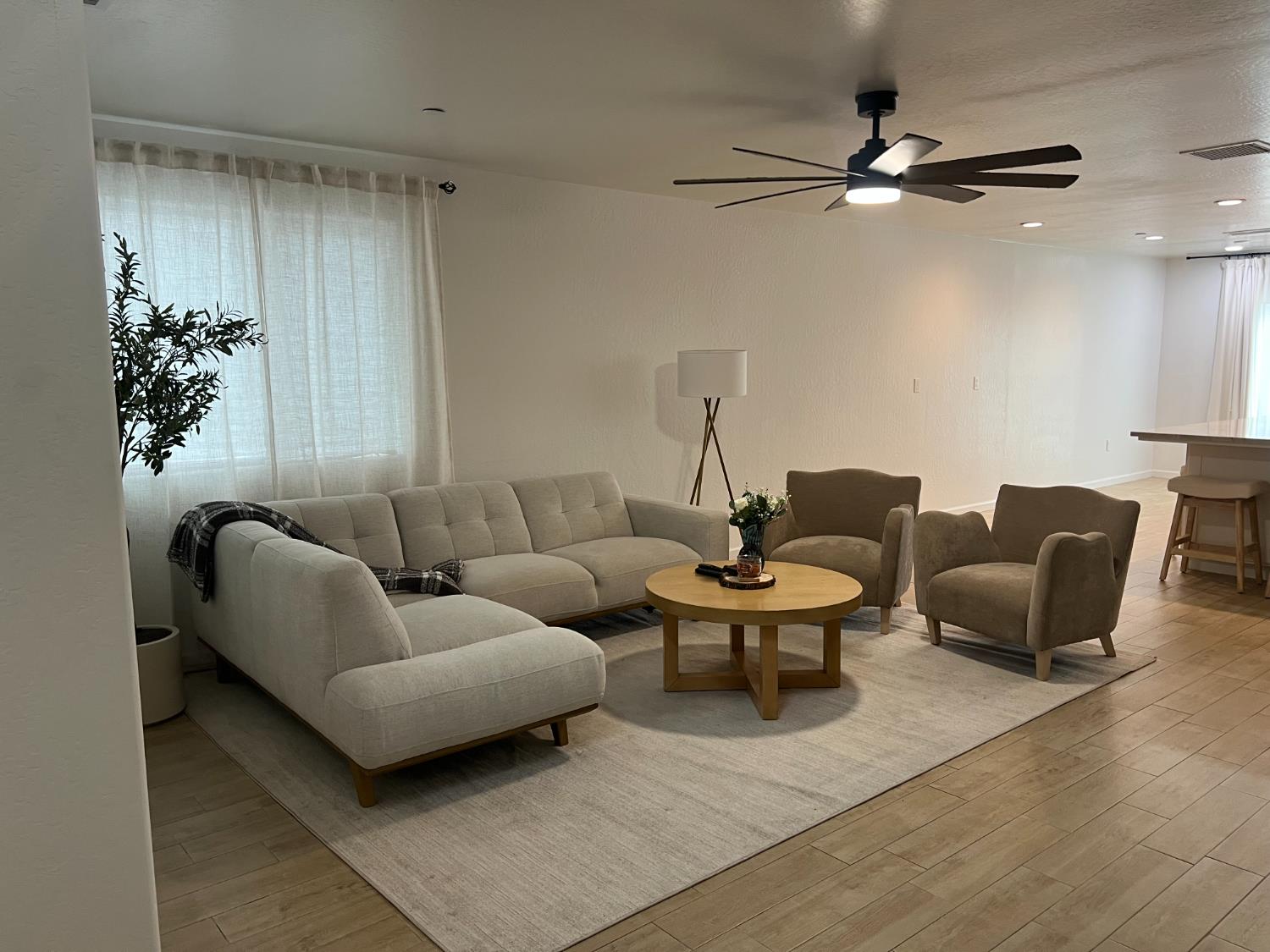 788 Apple Street Dinuba, CA 93618 - Photo 6 of 46 a living room with furniture and a potted plant