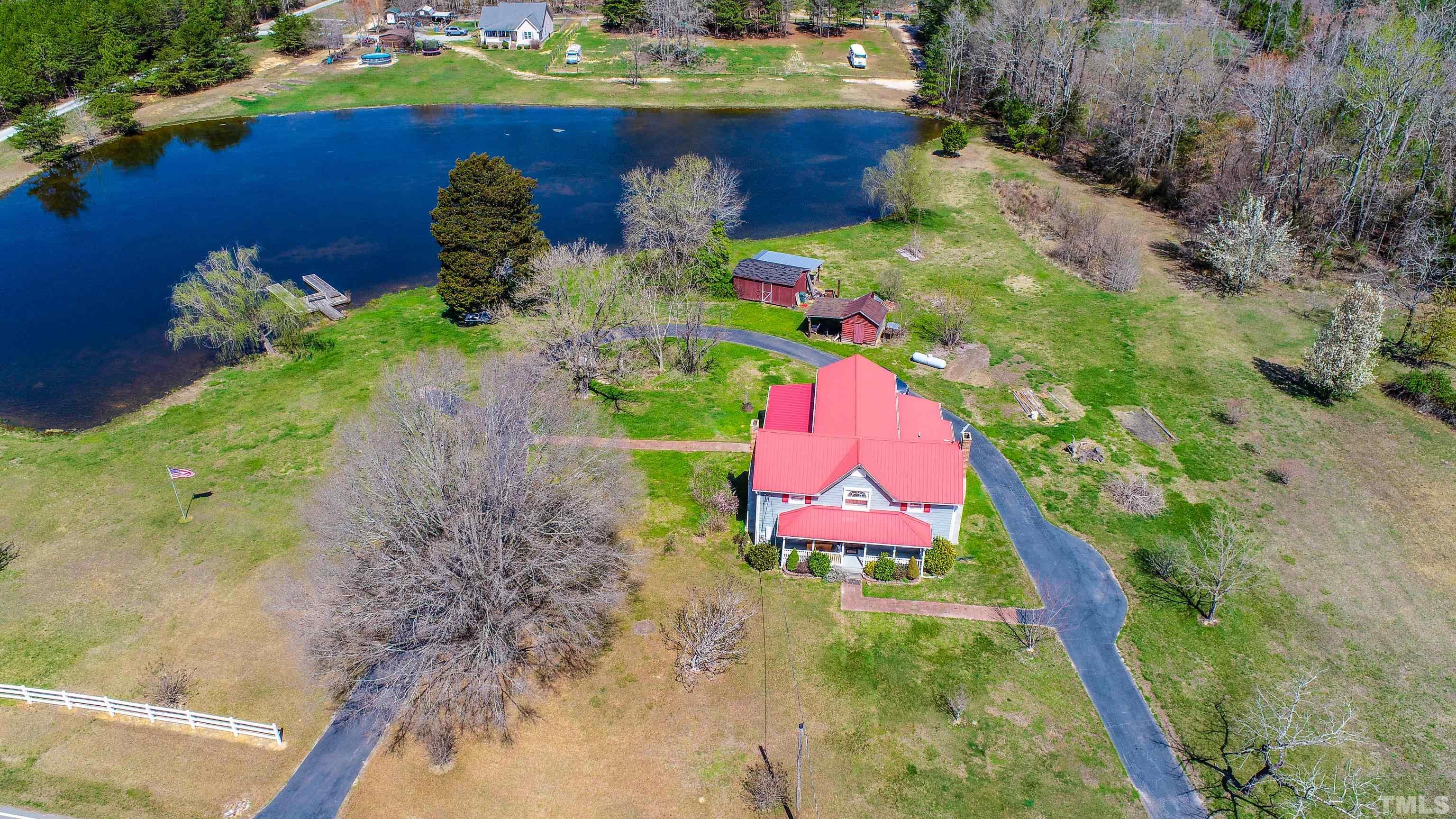 7435 Helena Moriah Road Rougemont, NC 27572 - Photo 46 of 58 an aerial view of a house