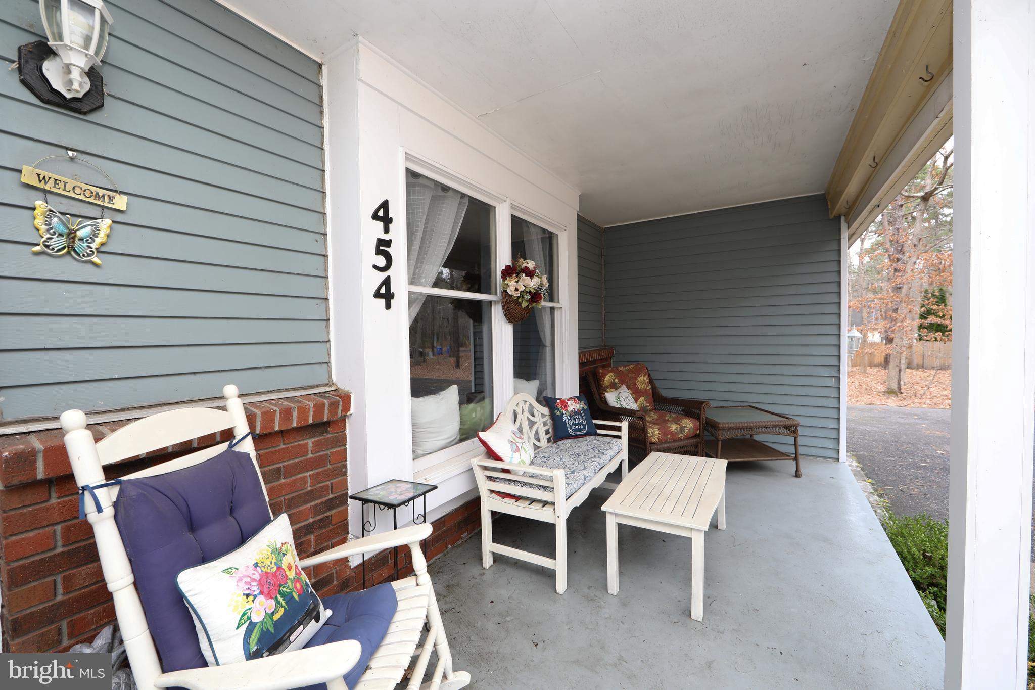 454 Pricketts Mill Road Tabernacle, NJ 08088 - Photo 3 of 49 a outdoor space with a couch and chairs