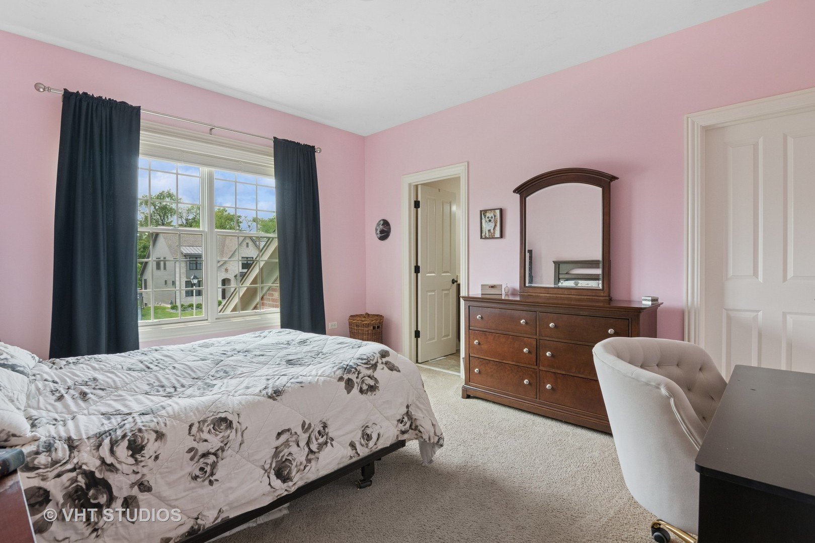 76 Landon Circle Wheaton, IL 60189 - Photo 28 of 51 a bedroom with a bed and a dresser next to a window
