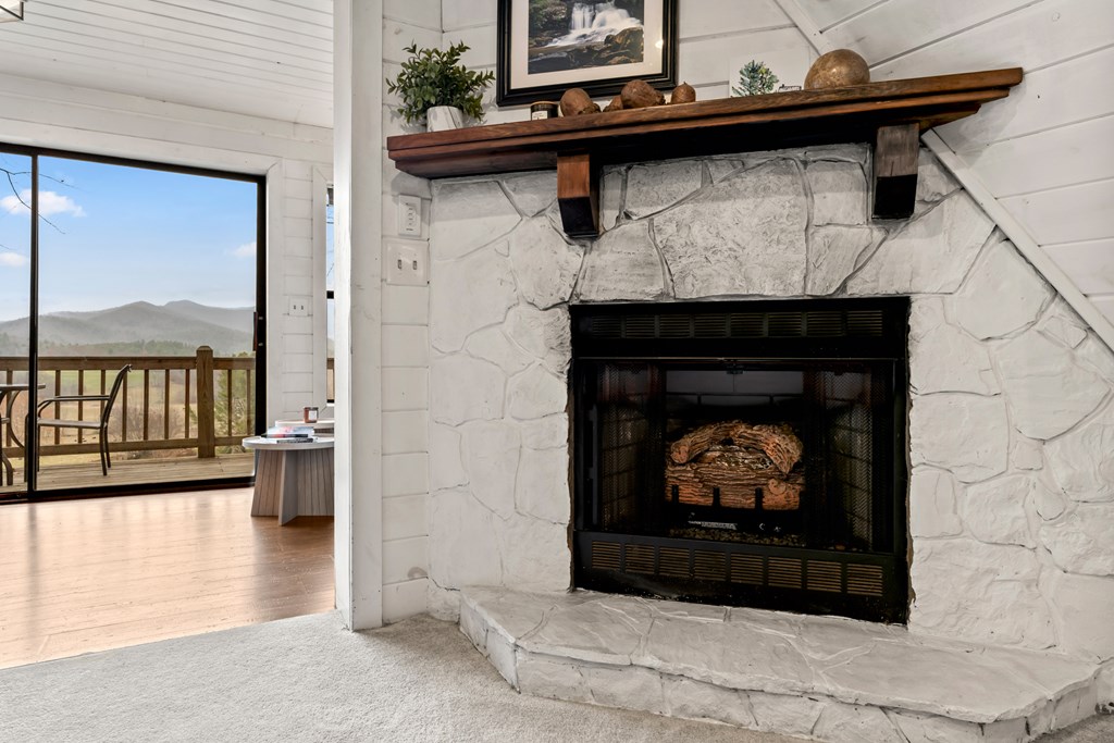 115 Barnhill Road Blairsville, GA 30512 - Photo 19 of 65 a living room with a fireplace