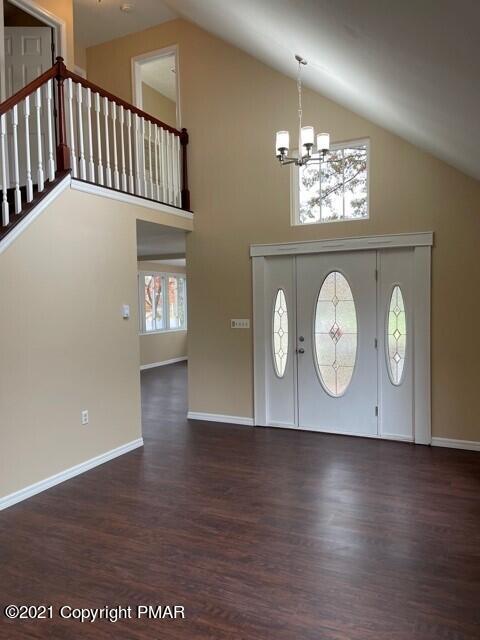 2115 Bushkill Circle Bushkill, PA 18324 - Photo 14 of 42 a view of a hallway with wooden floor