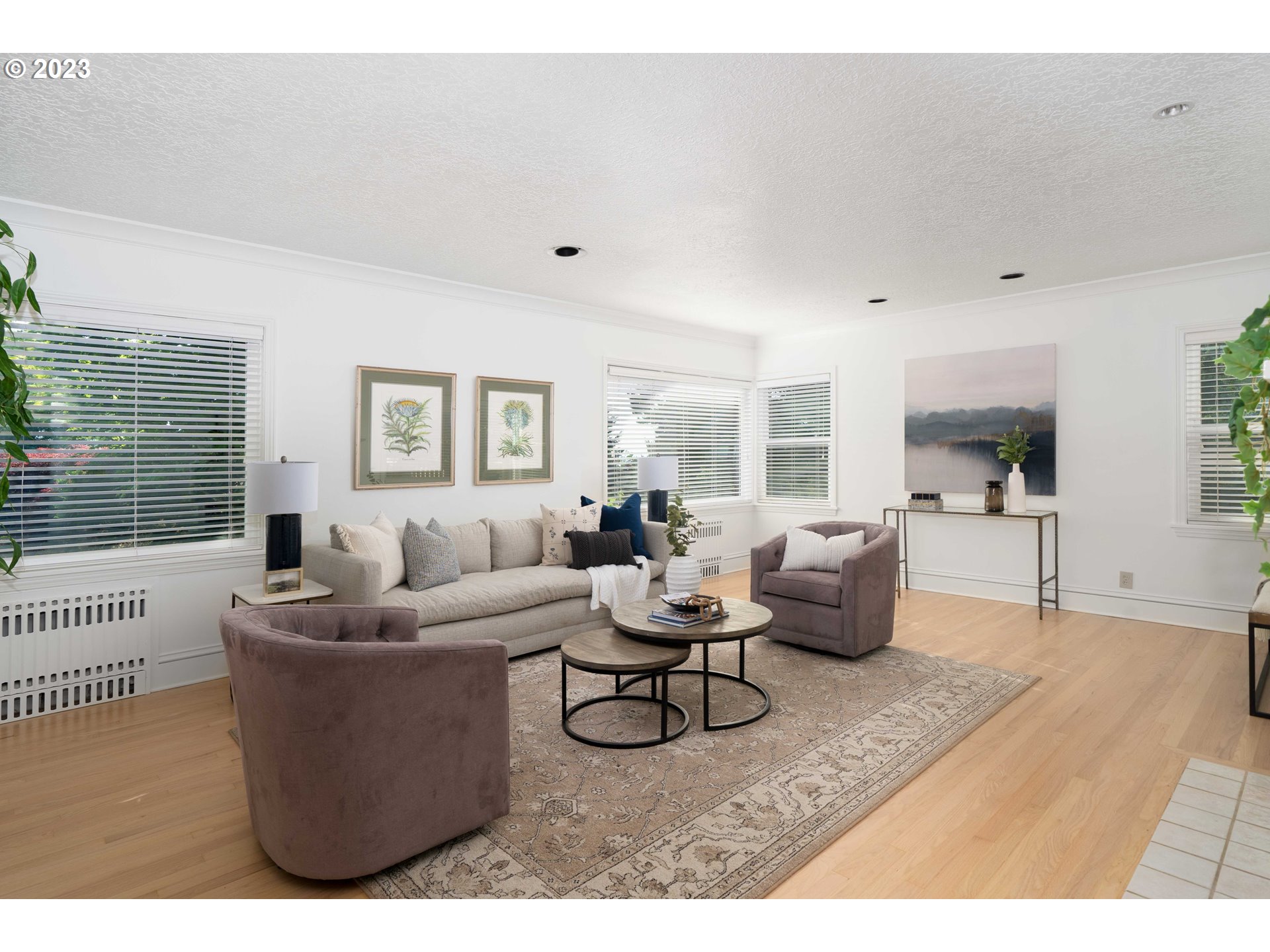714 Northwest Skyline Crest Road Portland, OR 97229 - Photo 5 of 47 a living room with furniture and a large window