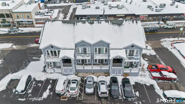 a view of a city that has lots of stuff and plants