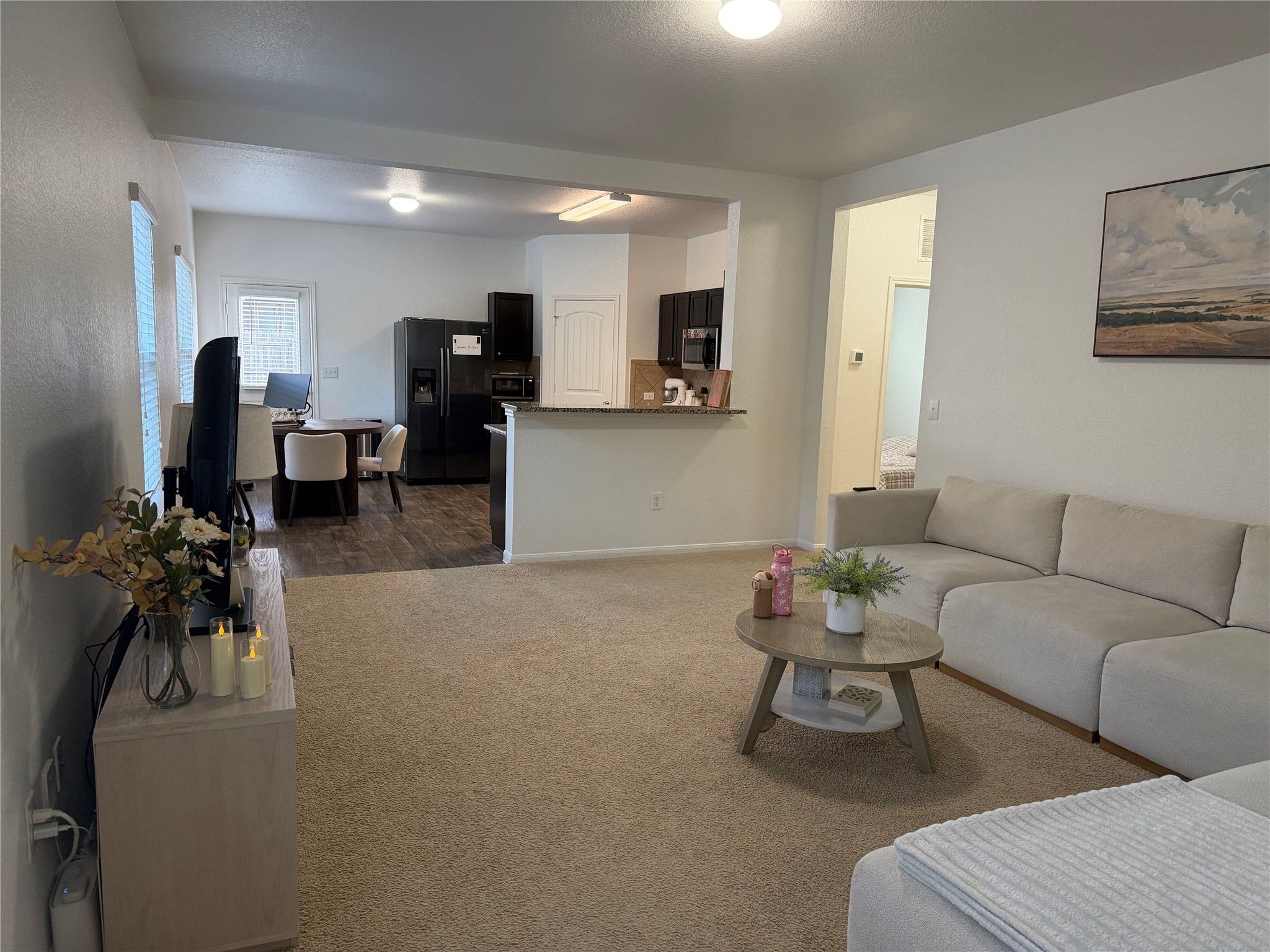 12111 Riprap Drive Manor, TX 78653 - Photo 2 of 14 a living room with furniture and a flat screen tv