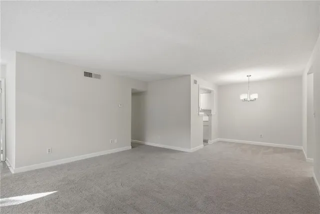 a view of an empty room