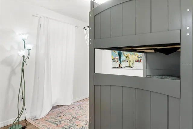 a view of kitchen with wooden floor