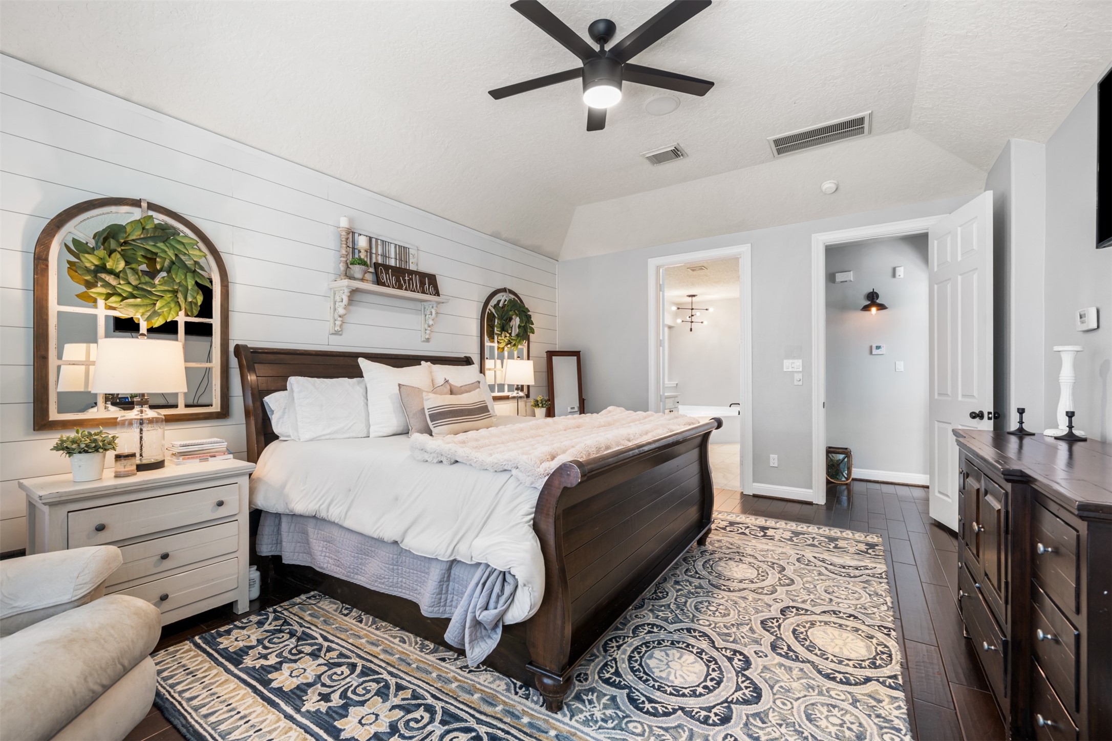 28446 Shining Creek Lane Spring, TX 77386 - Photo 22 of 47 a bed room with a bed and a couch