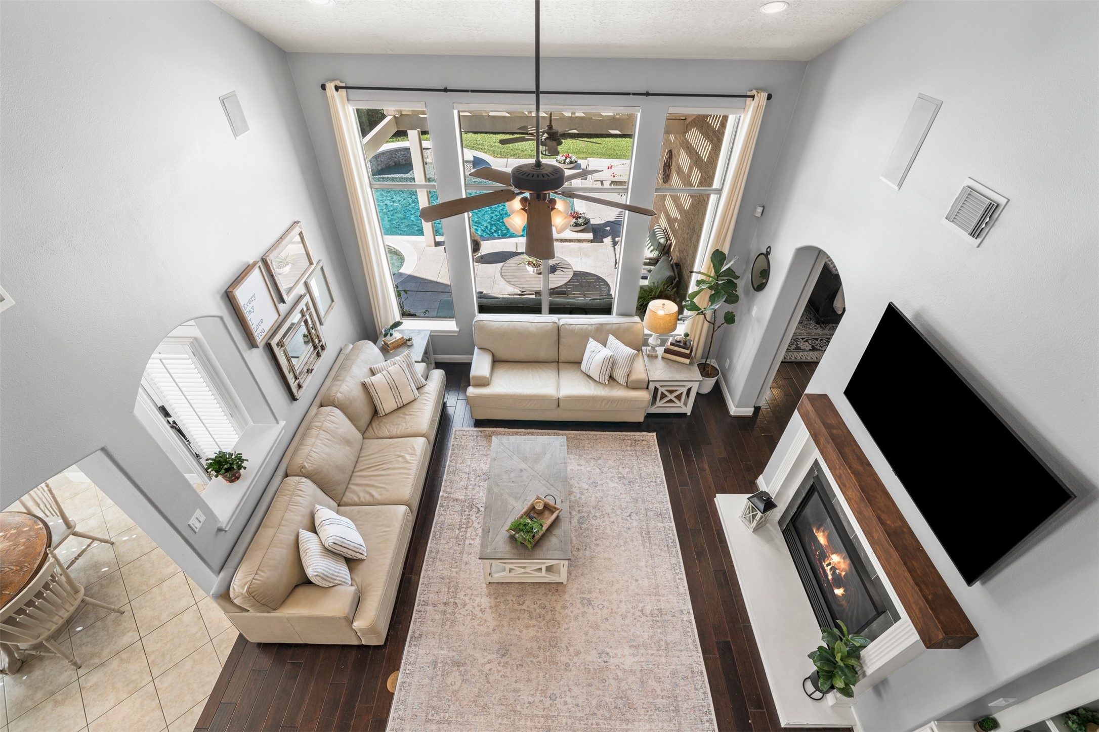 28446 Shining Creek Lane Spring, TX 77386 - Photo 27 of 47 a living room with furniture and a large window