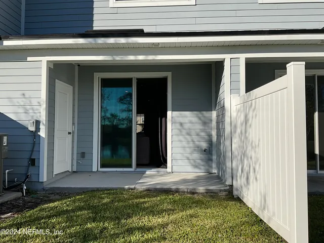 a view of front door of house