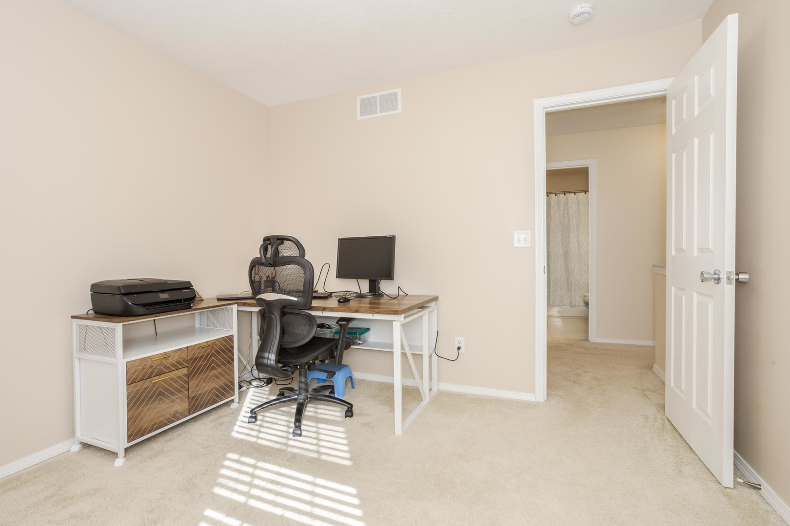 2884 Three Eagles Street Normal, IL 61761 - Photo 35 of 48 a view of workspace with wooden floor windows