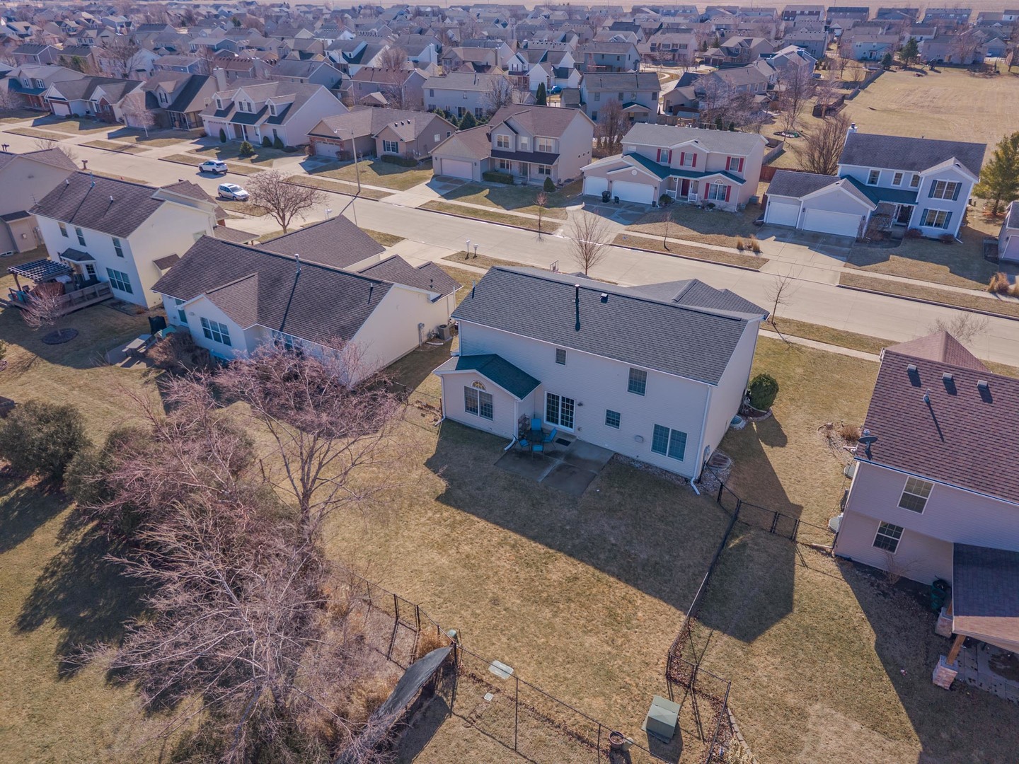 2884 Three Eagles Street Normal, IL 61761 - Photo 48 of 48 an aerial view of residential houses with outdoor space