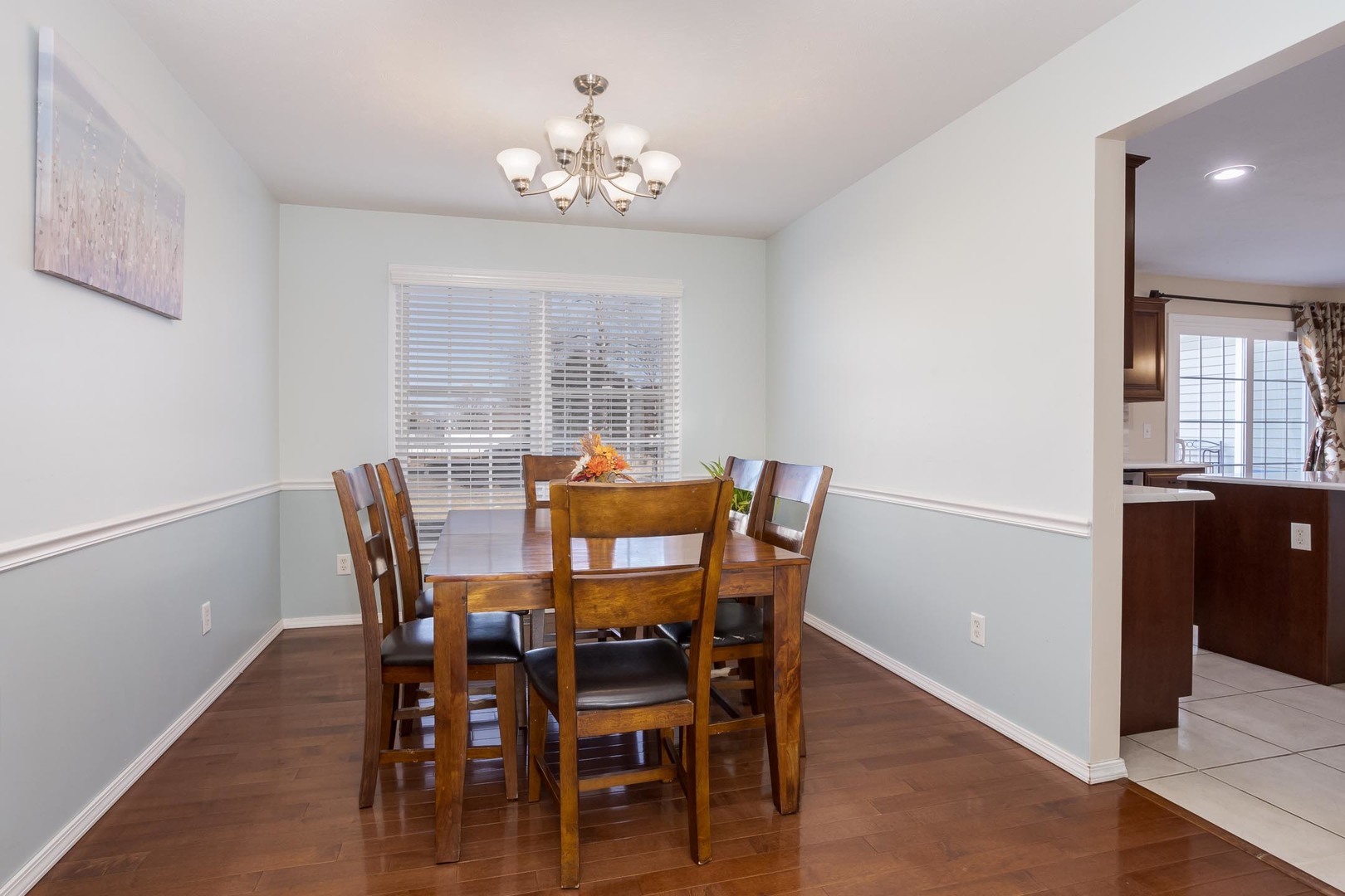 2884 Three Eagles Street Normal, IL 61761 - Photo 8 of 48 a view of a dining room with furniture and chandelier