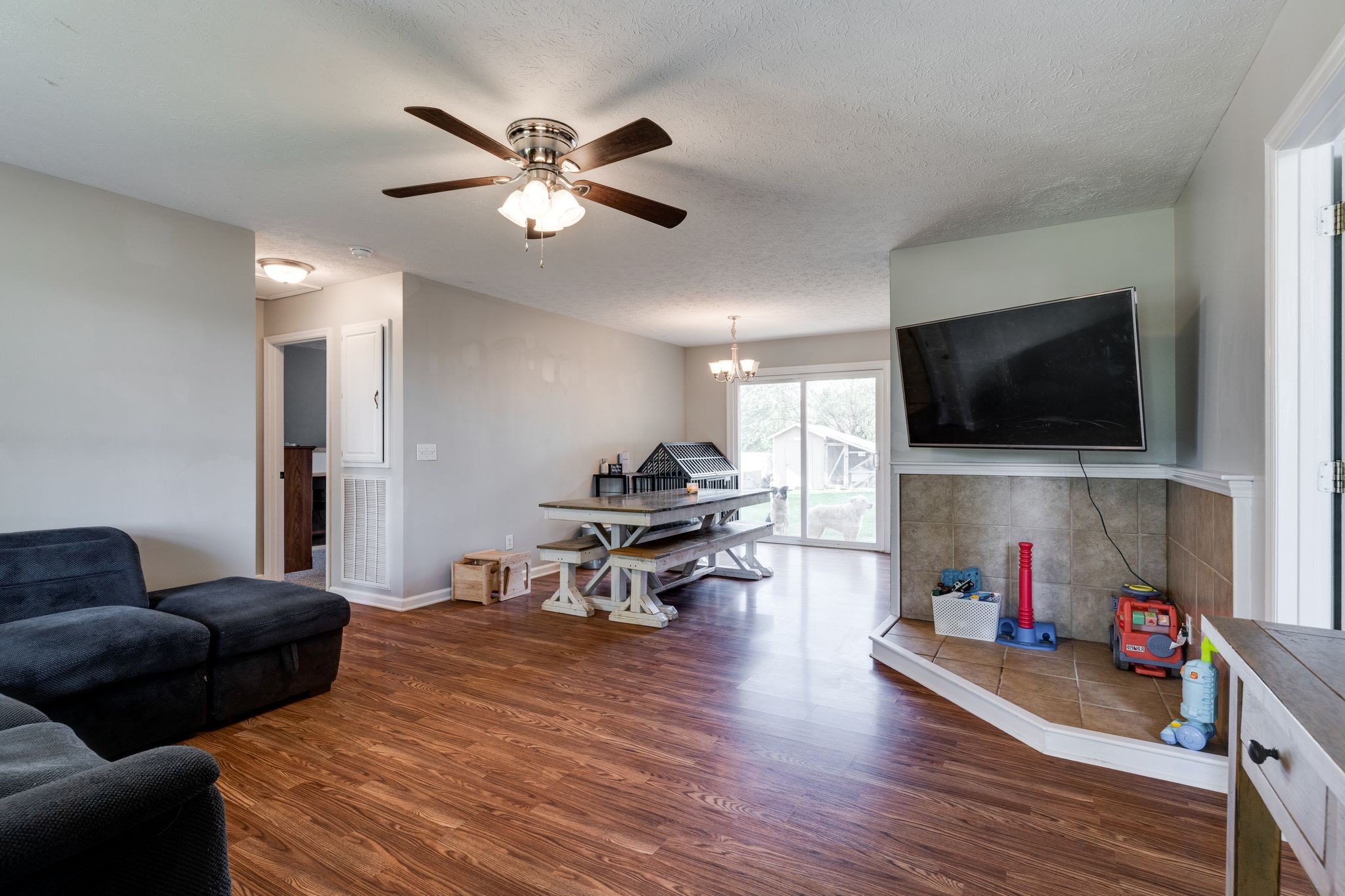 630 Portland Boulevard Portland, TN 37148 - Photo 6 of 29 a living room with furniture and a flat screen tv