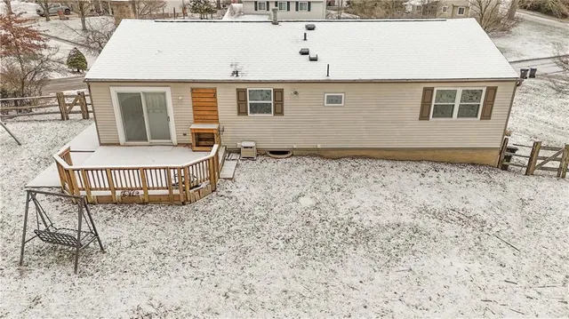 a view of a terrace with a bench