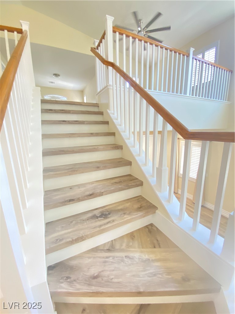 172 Tall Ruff Drive Las Vegas, NV 89148 - Photo 27 of 94 Stairs featuring ceiling fan