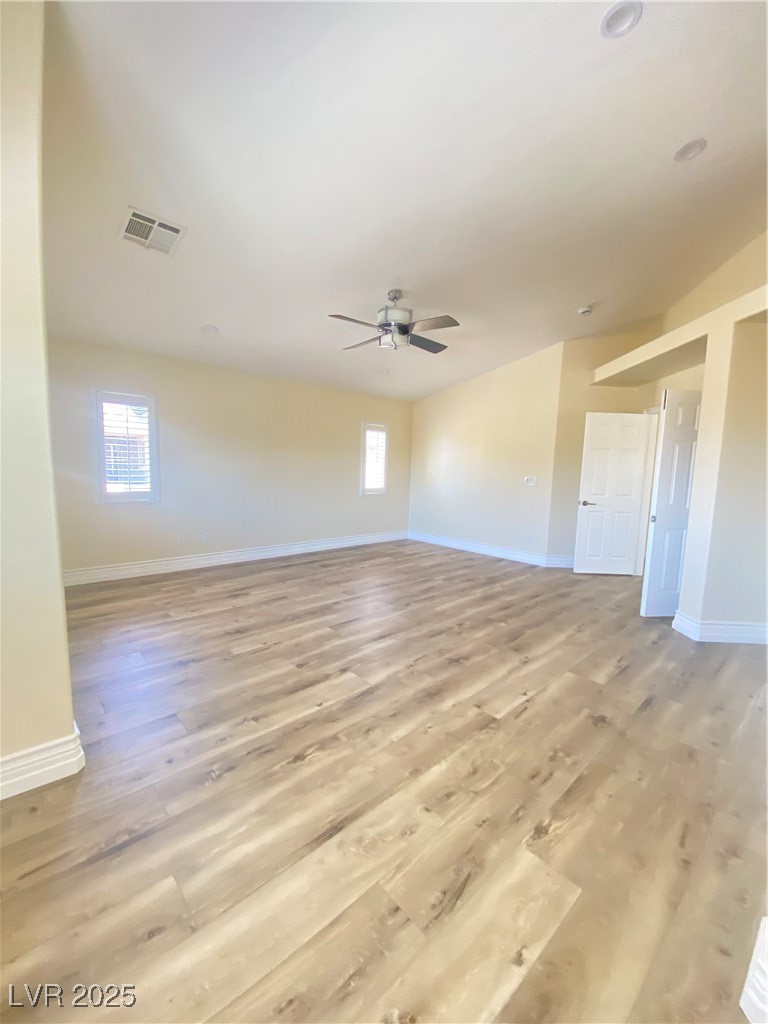 172 Tall Ruff Drive Las Vegas, NV 89148 - Photo 32 of 94 primary BR looking at the double door enty, natural light, ceiling fan
