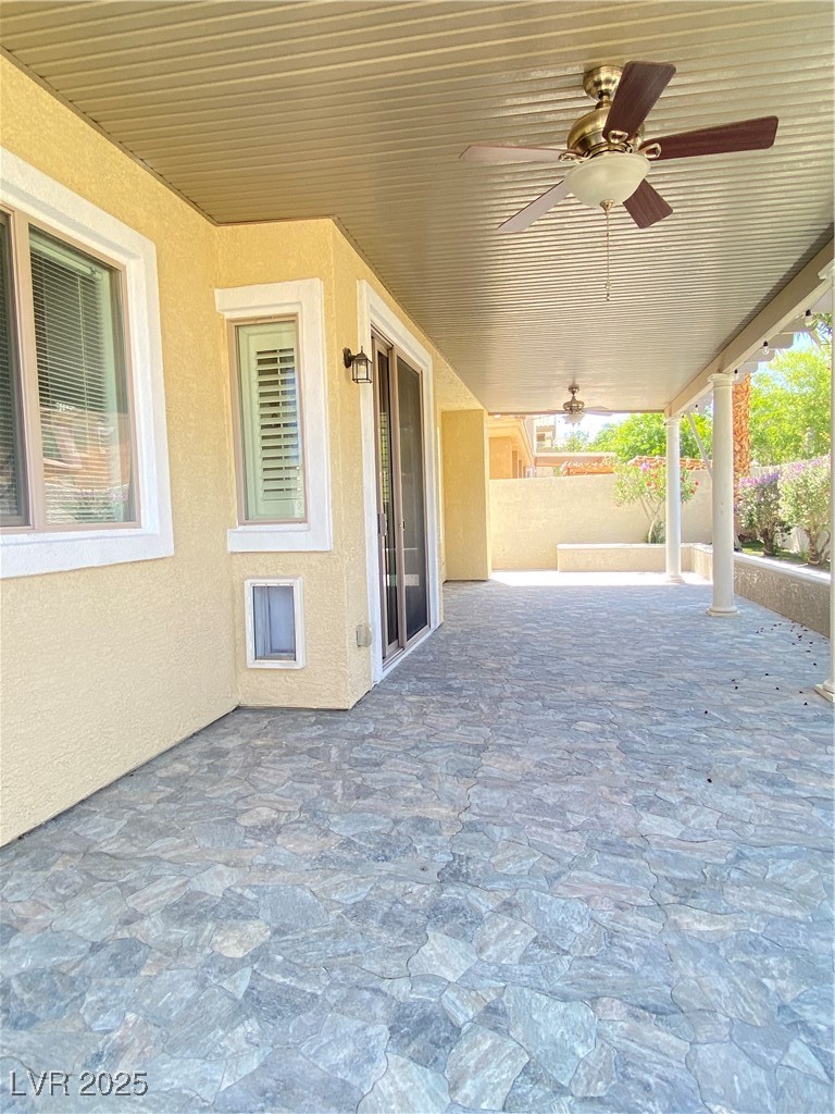 172 Tall Ruff Drive Las Vegas, NV 89148 - Photo 47 of 94 View of patio / terrace with ceiling fan