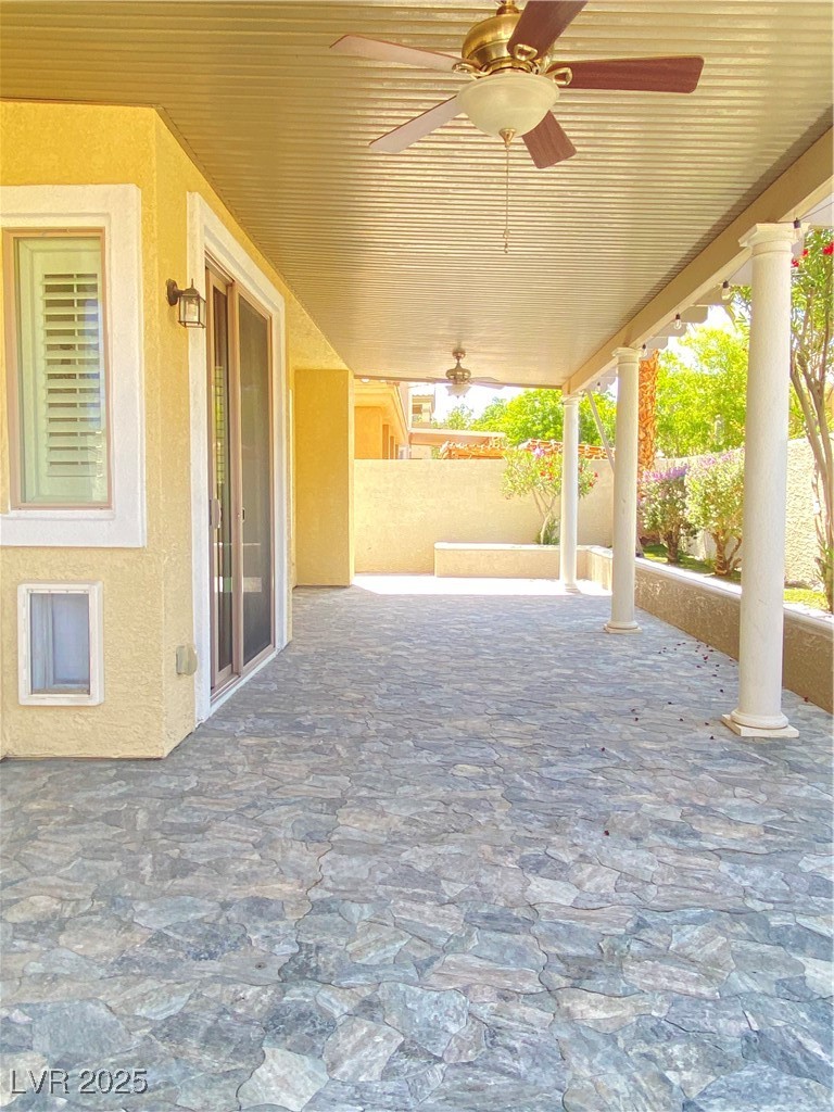 172 Tall Ruff Drive Las Vegas, NV 89148 - Photo 48 of 94 View of patio / terrace with a ceiling fan