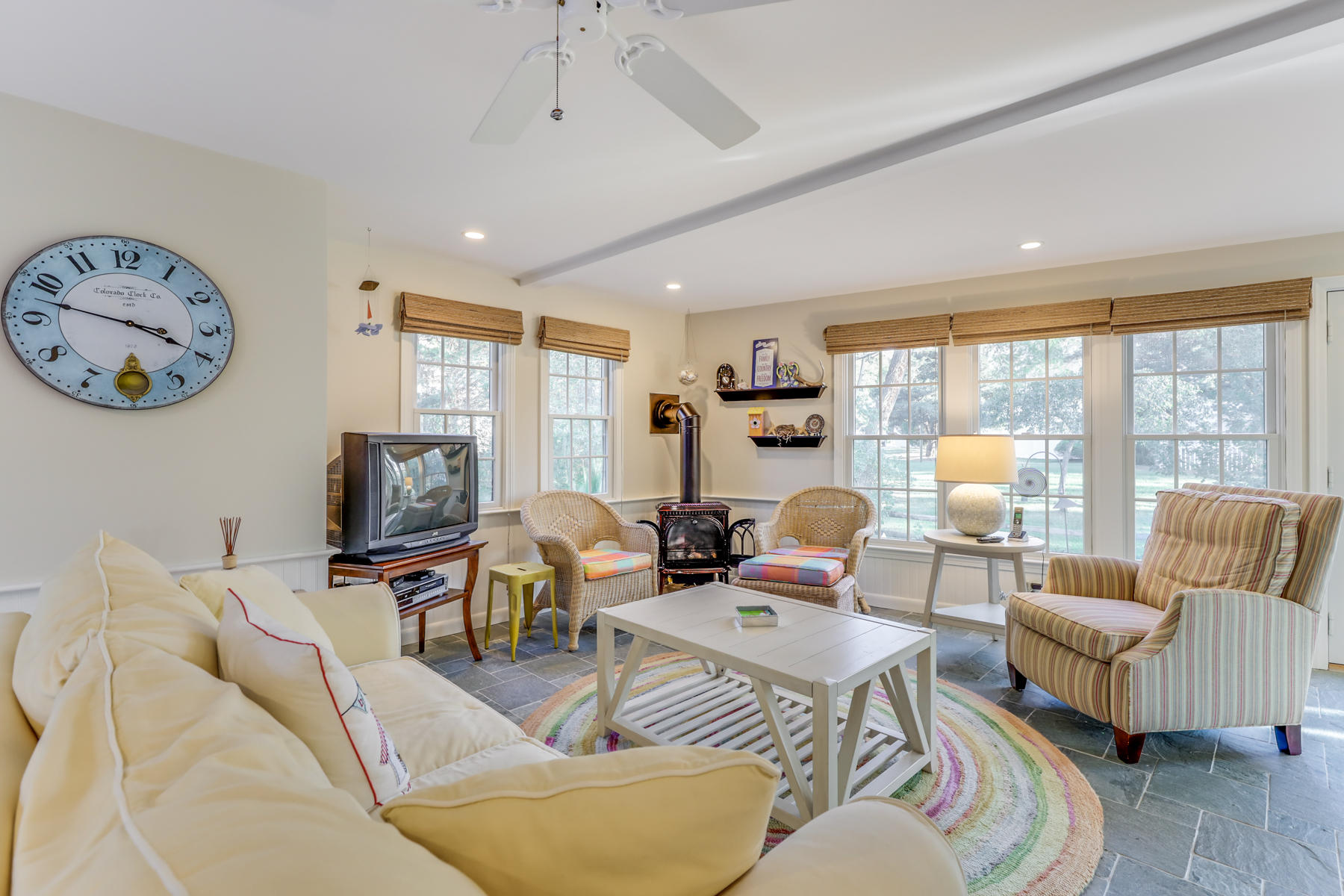 280 Bridge Road Eastham, MA 02642 - Photo 17 of 42 Comfy sitting area with gas stove