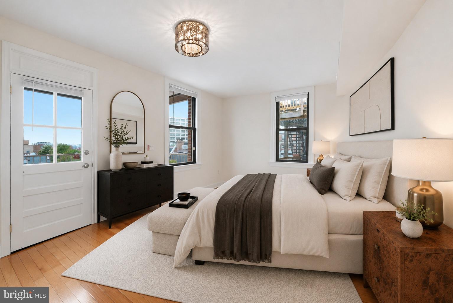 1858 California Street Northwest, Unit 33 Washington, DC 20009 - Photo 12 of 31 Sunny Bedroom | Virtual Staging
