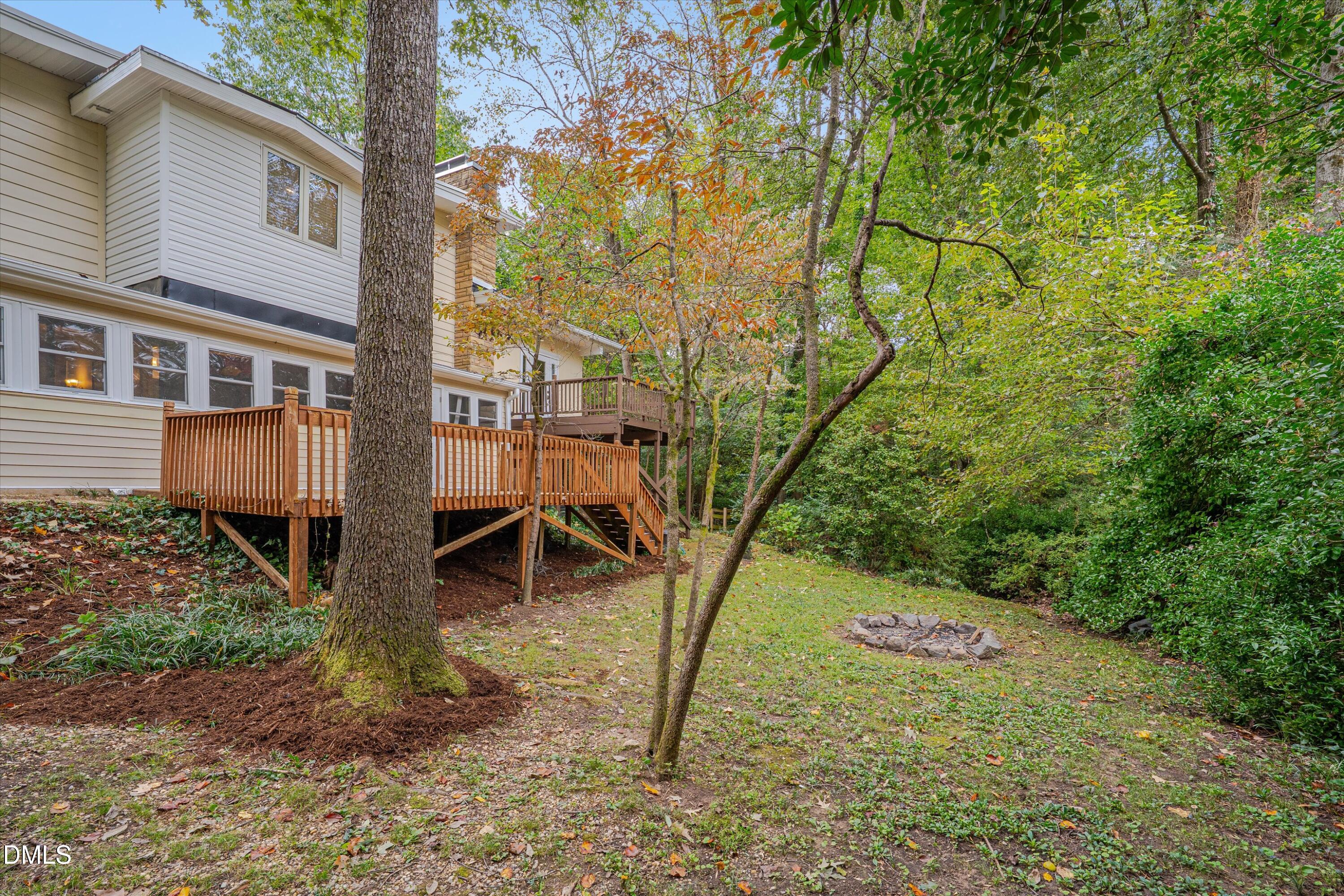 1617 Shawnee Street Durham, NC 27701 - Photo 47 of 56 a backyard of a house with lots of green space
