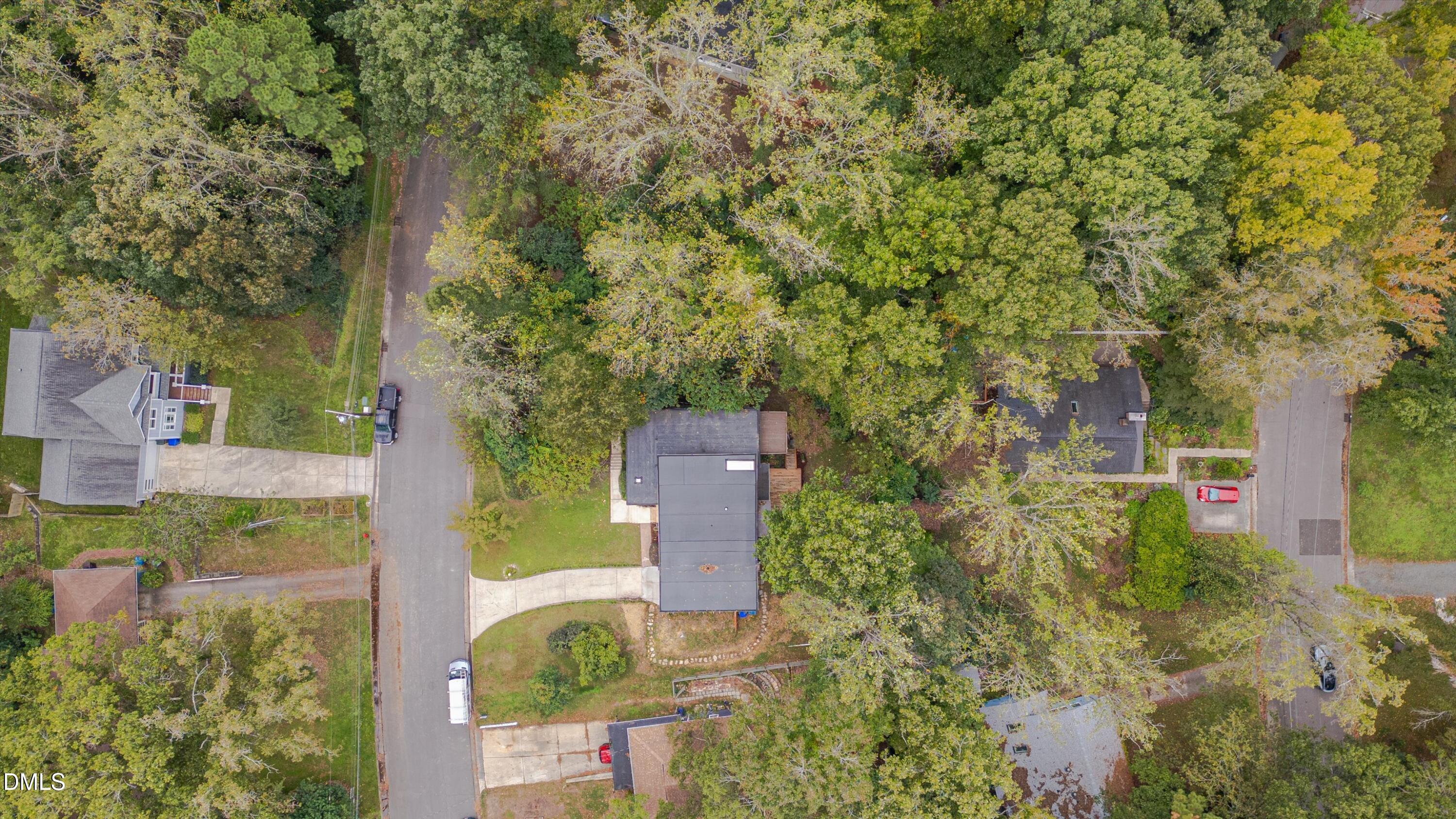 1617 Shawnee Street Durham, NC 27701 - Photo 53 of 56 an aerial view of a house with a yard