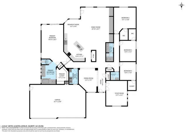 $920,000 | 2069 East Sierra Madre Avenue, Gilbert, AZ 85296