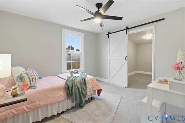 a view of a hallway with a white walls