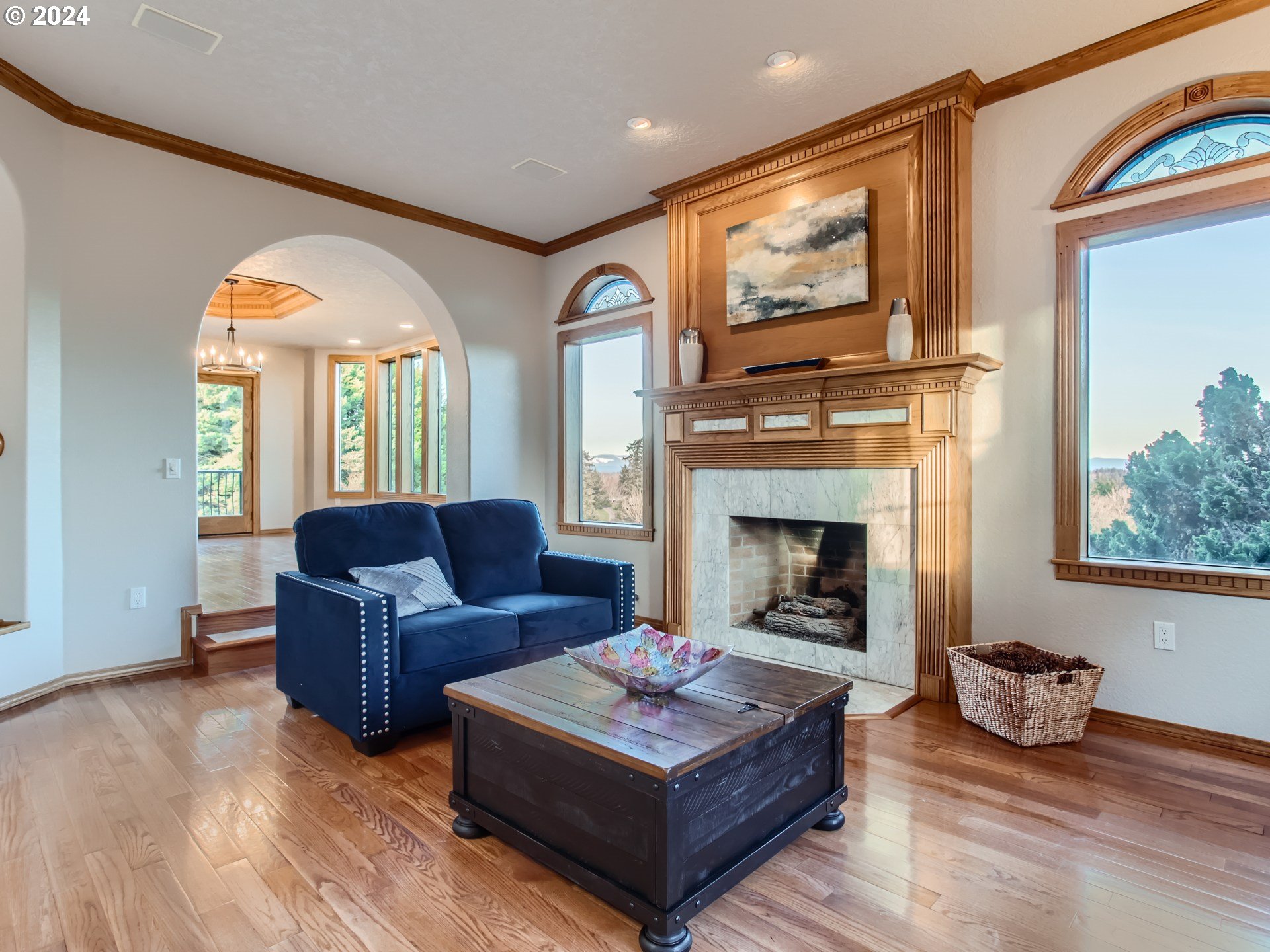1411 Northwest 211th Circle Ridgefield, WA 98642 - Photo 10 of 47 a living room with furniture and a fireplace