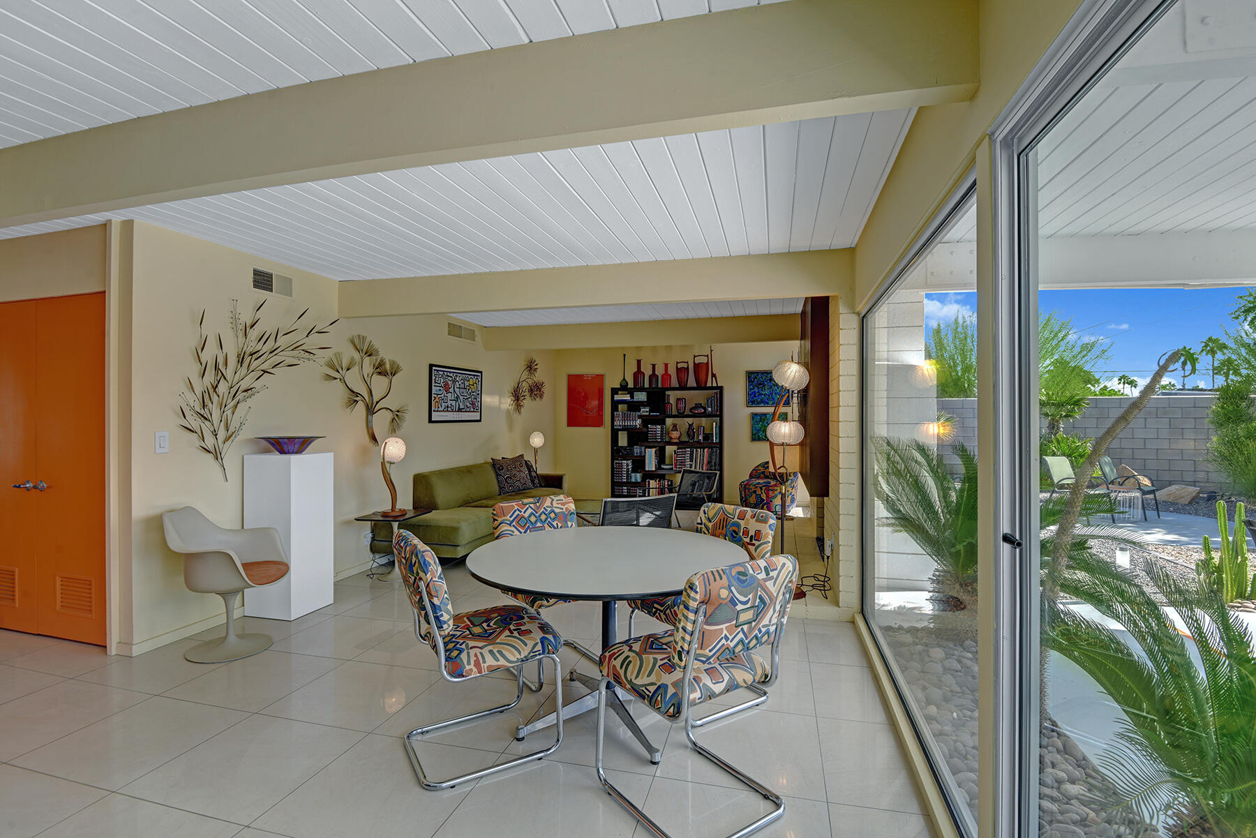 565 East Racquet Club Road Palm Springs, CA 92262 - Photo 14 of 38 LIVING ROOM ANGLED OVER DINING ROOM MLS
